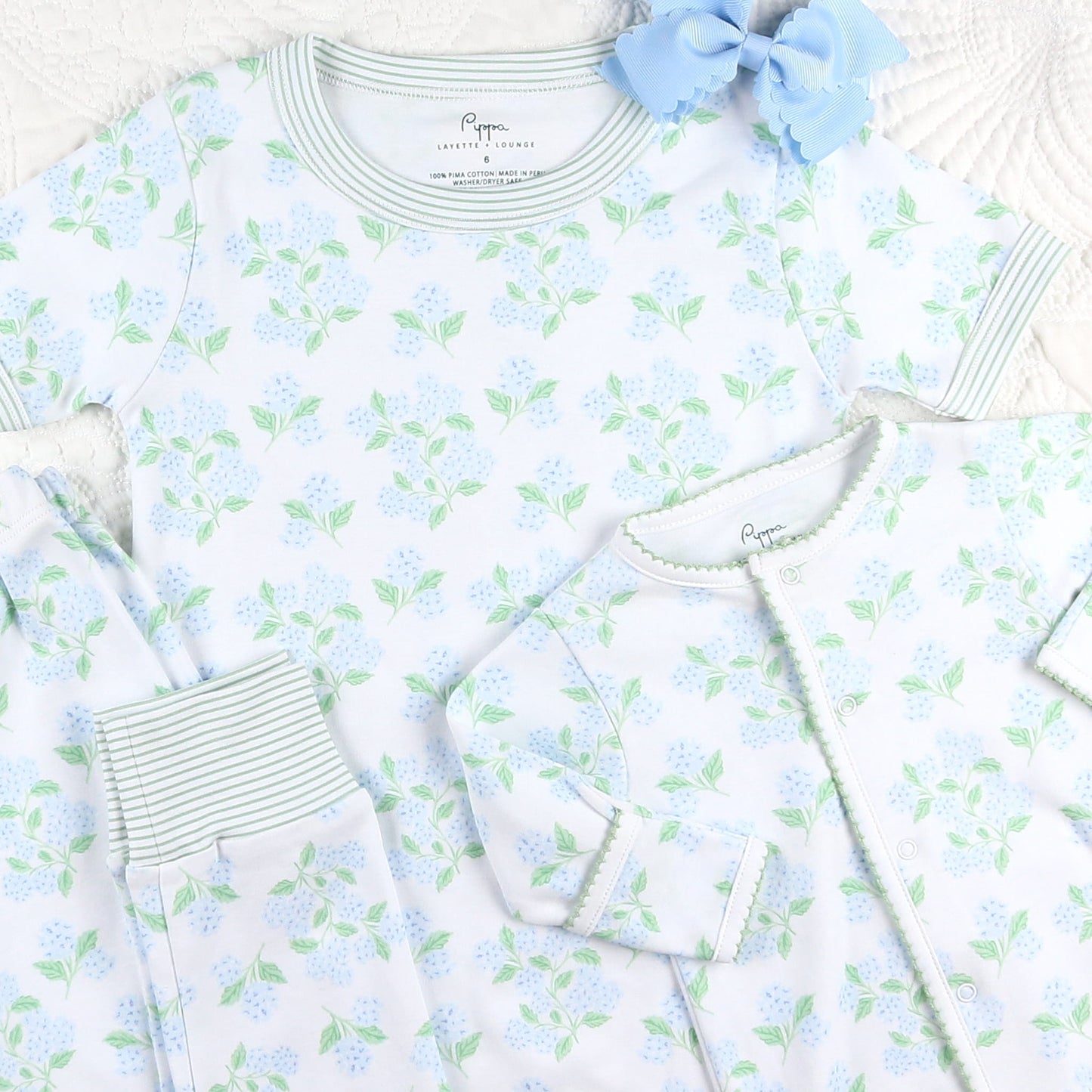 Girls Baby Converter Gown - Hydrangea