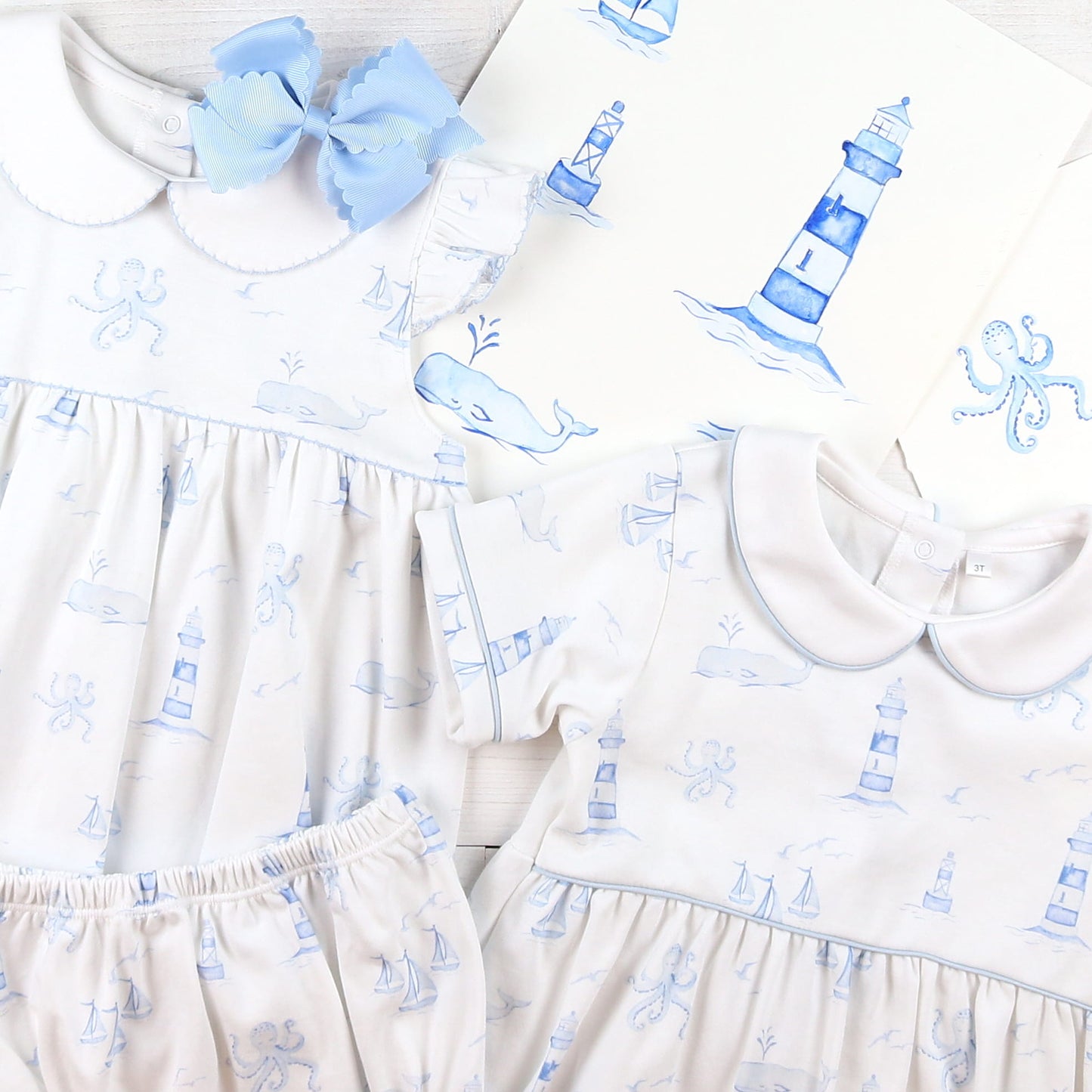 Nautical Toile Pima Bubble