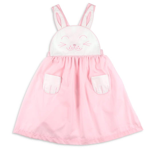 Girls Dress - Pink Bunny Face