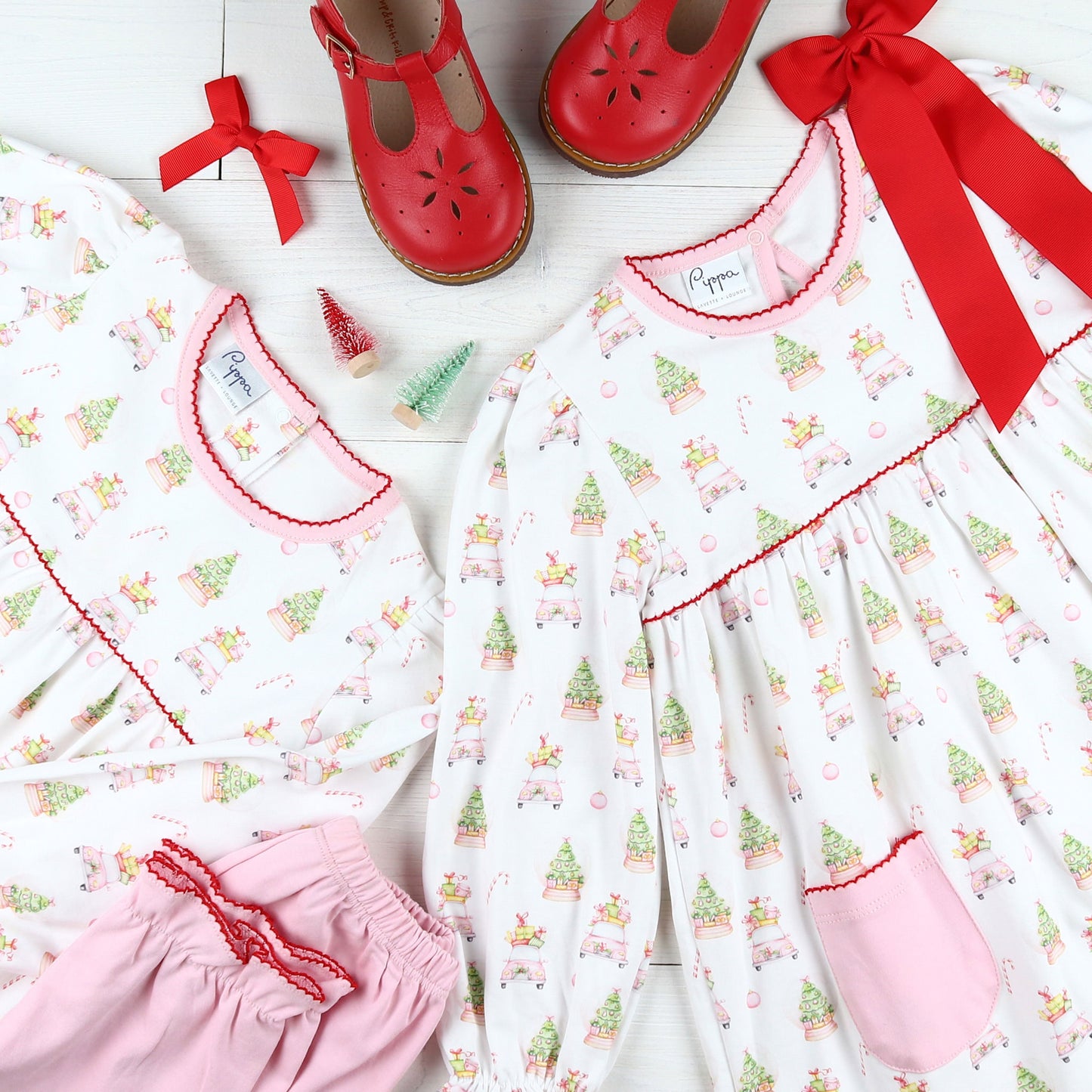 Pink Christmas Pima Dress