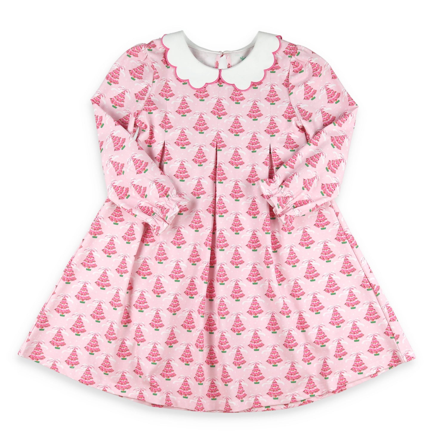pink christmas tree dress