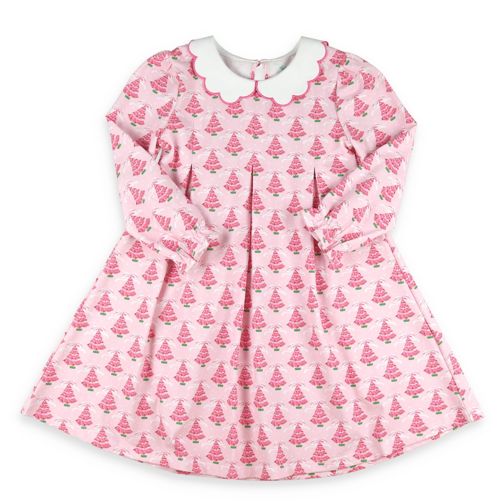 pink christmas tree dress