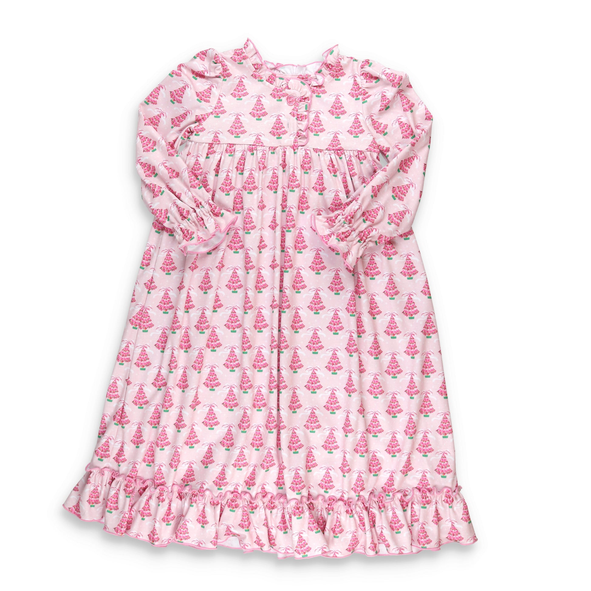 pink christmas tree gown