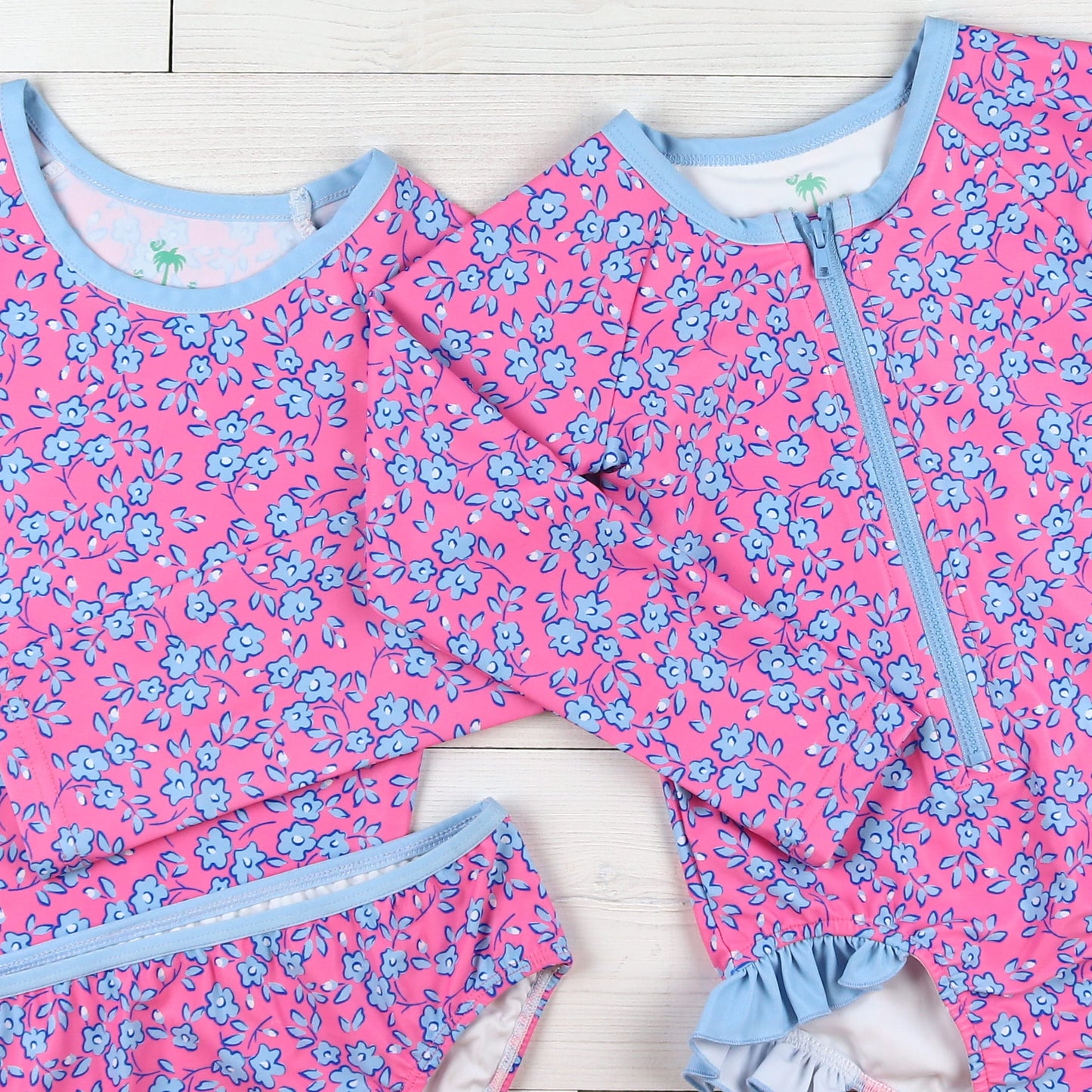 Seaside Petals Rashguard Suit