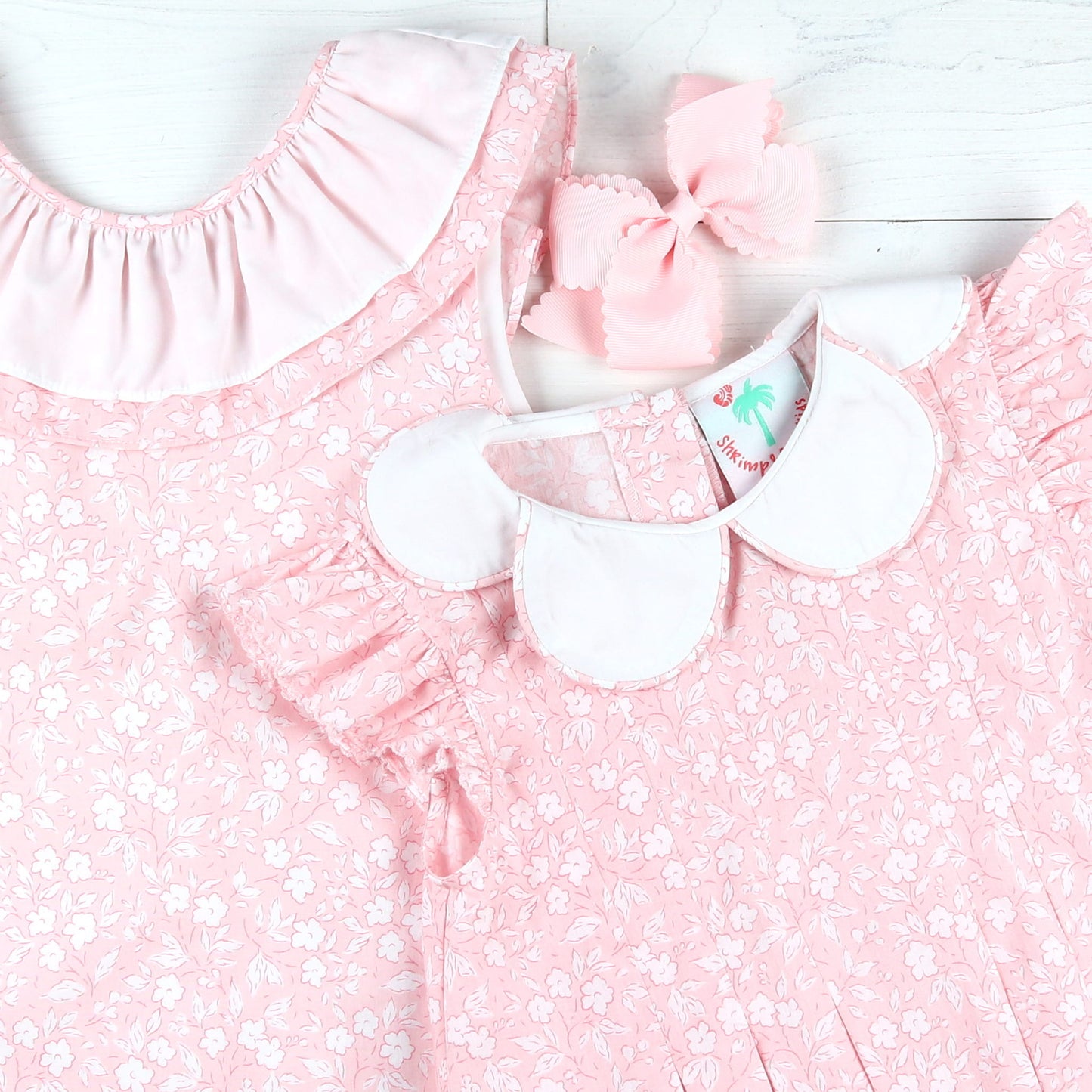 Girls Ruffle Dress - Pink Petal