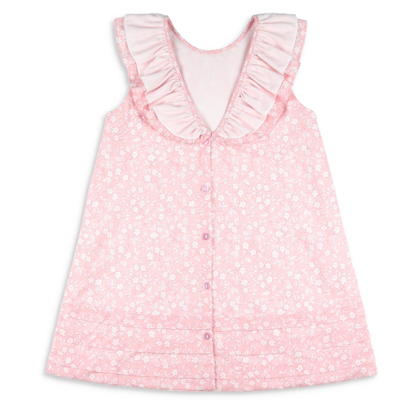 Girls Ruffle Dress - Pink Petal