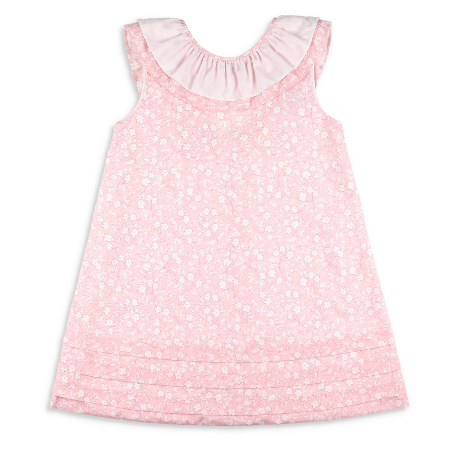 Girls Ruffle Dress - Pink Petal