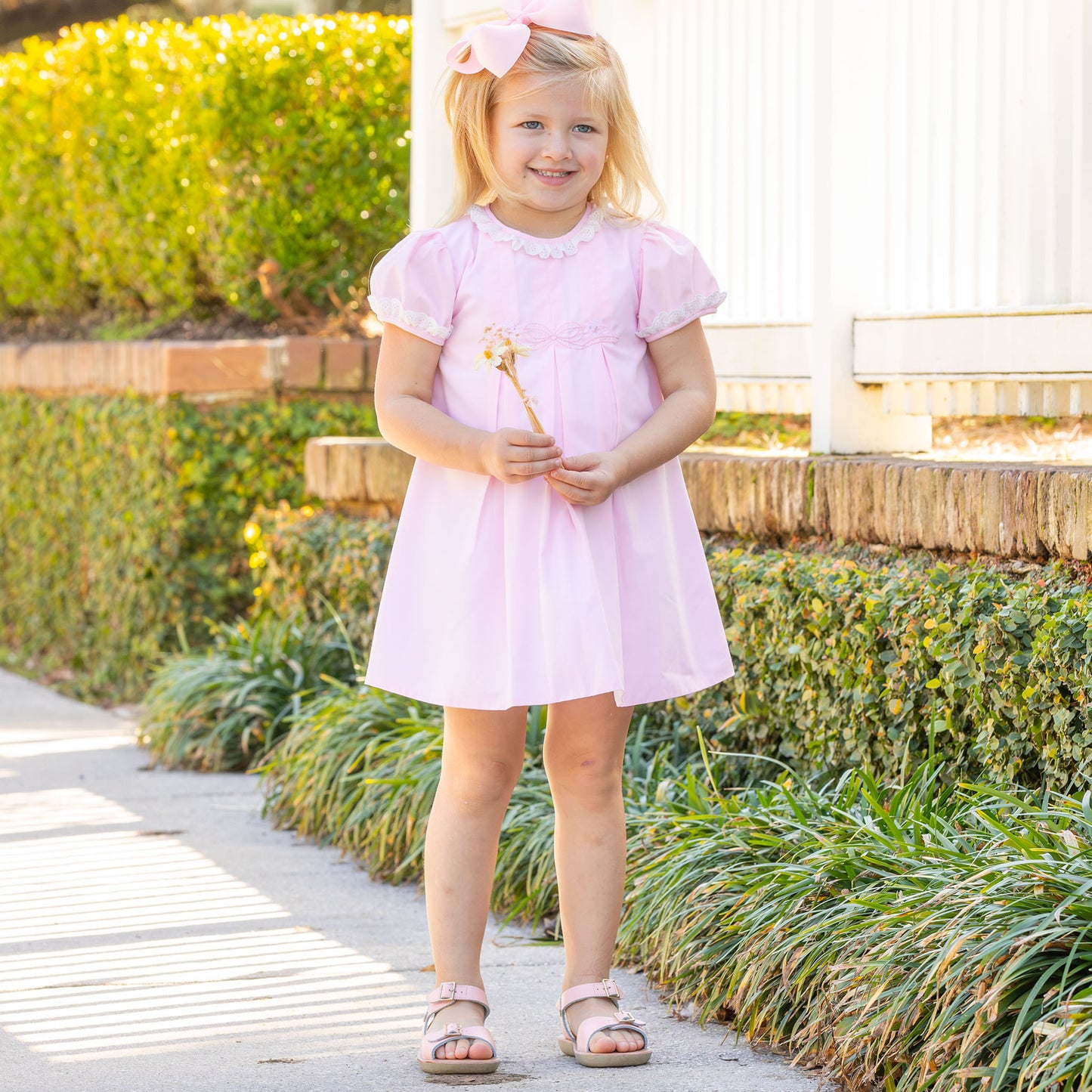 Pink Petal Bow Dress