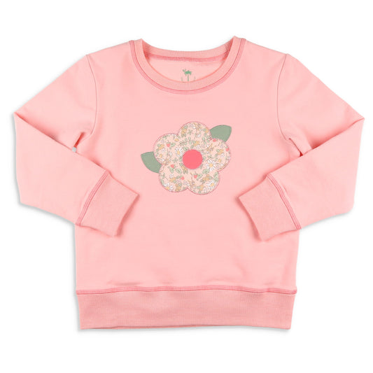 Girls Sweatshirt - Pink Petal