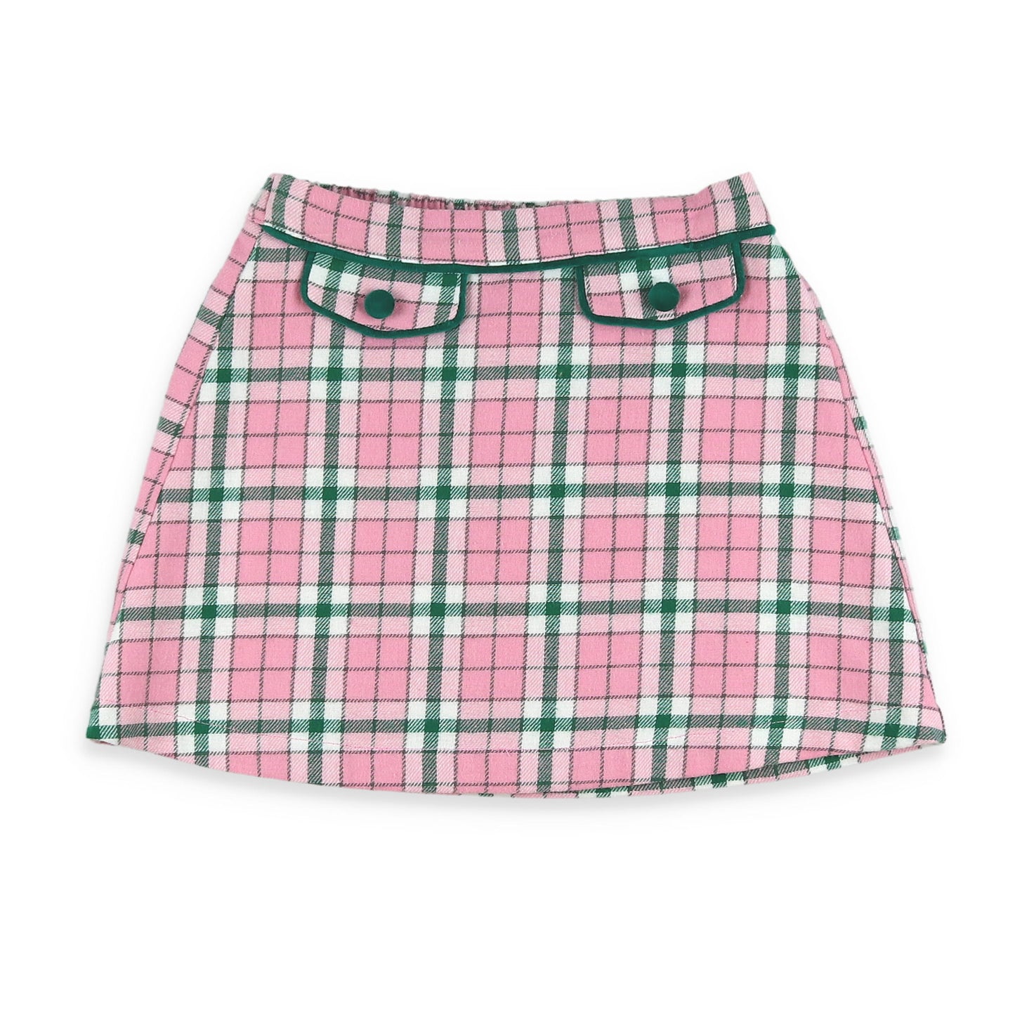 pink plaid skirt