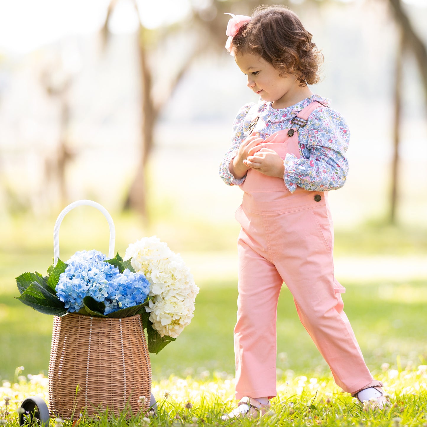 Pink Twill Overalls