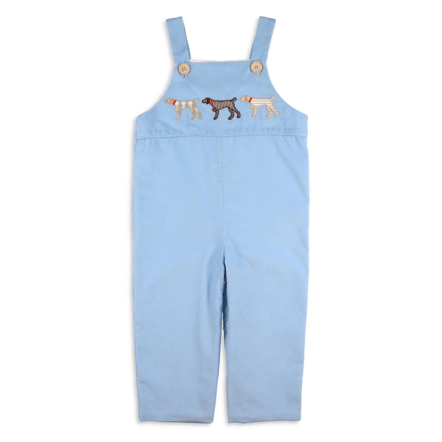 Boys Applique Sky Cord Overalls - Pointer