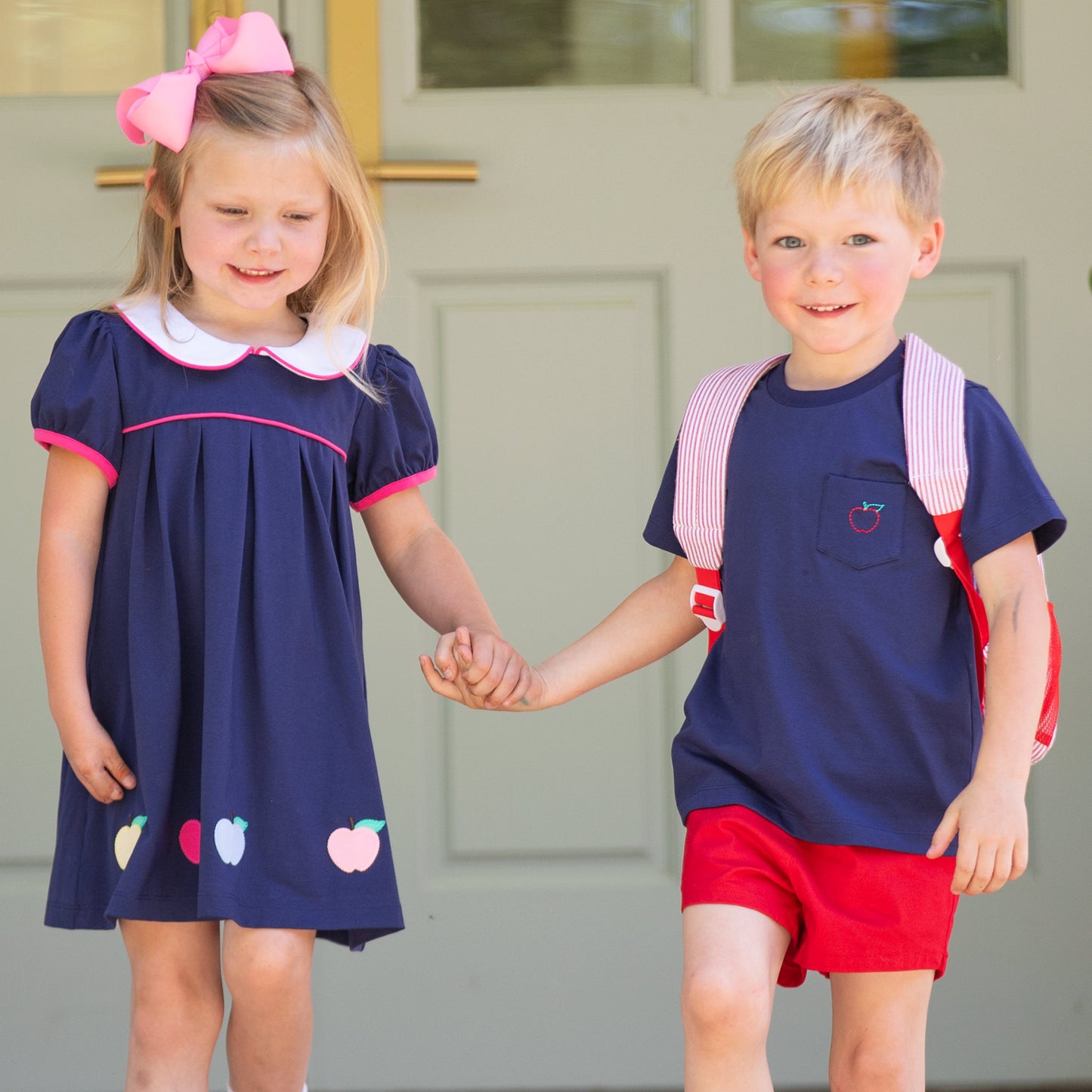 Boys Pocket Tee - Preppy Apples