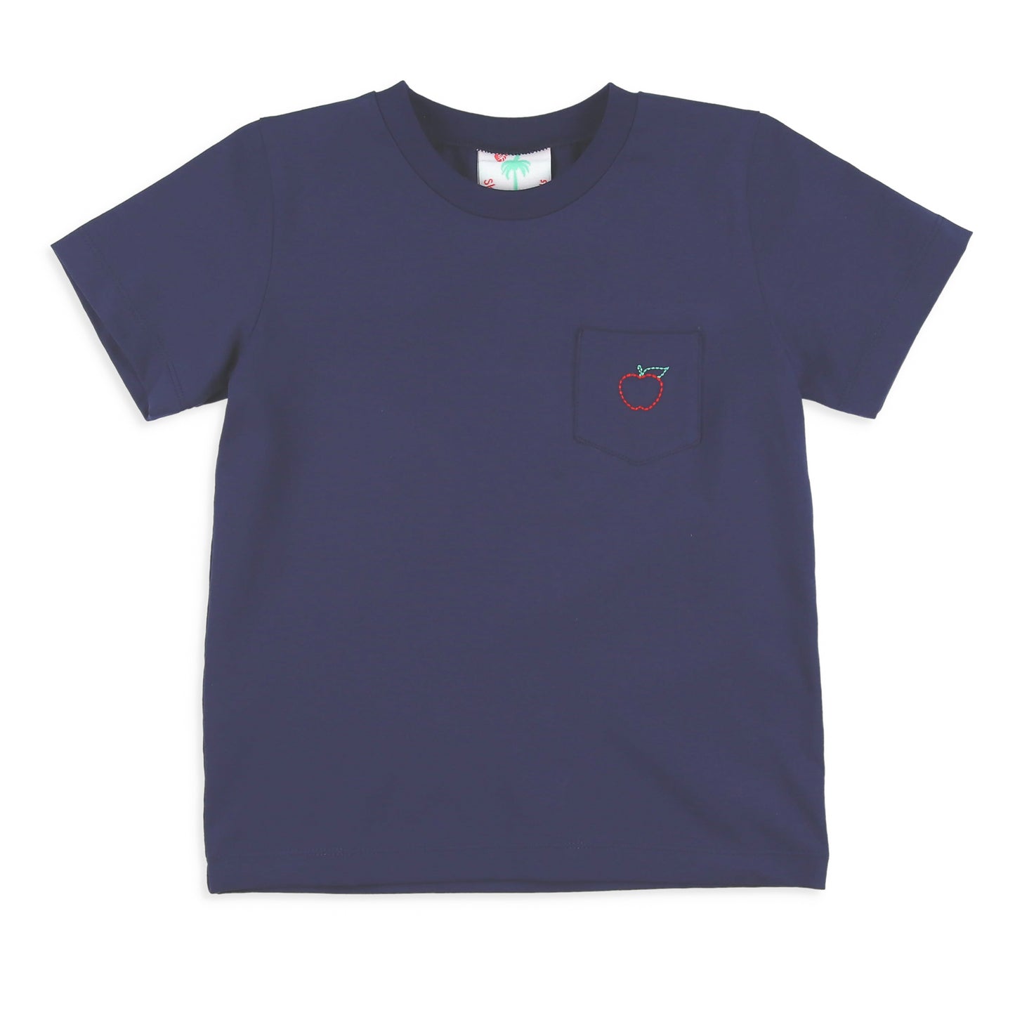 Boys Pocket Tee - Preppy Apples