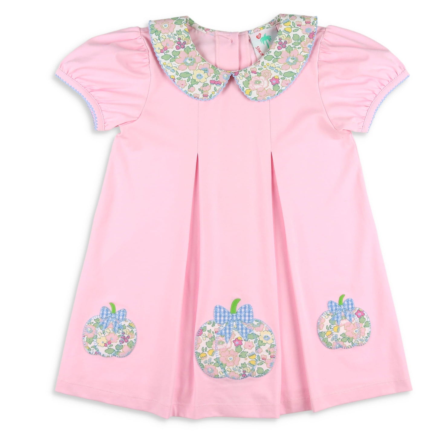 Girls Applique Sutton Dress - Preppy Pumpkins