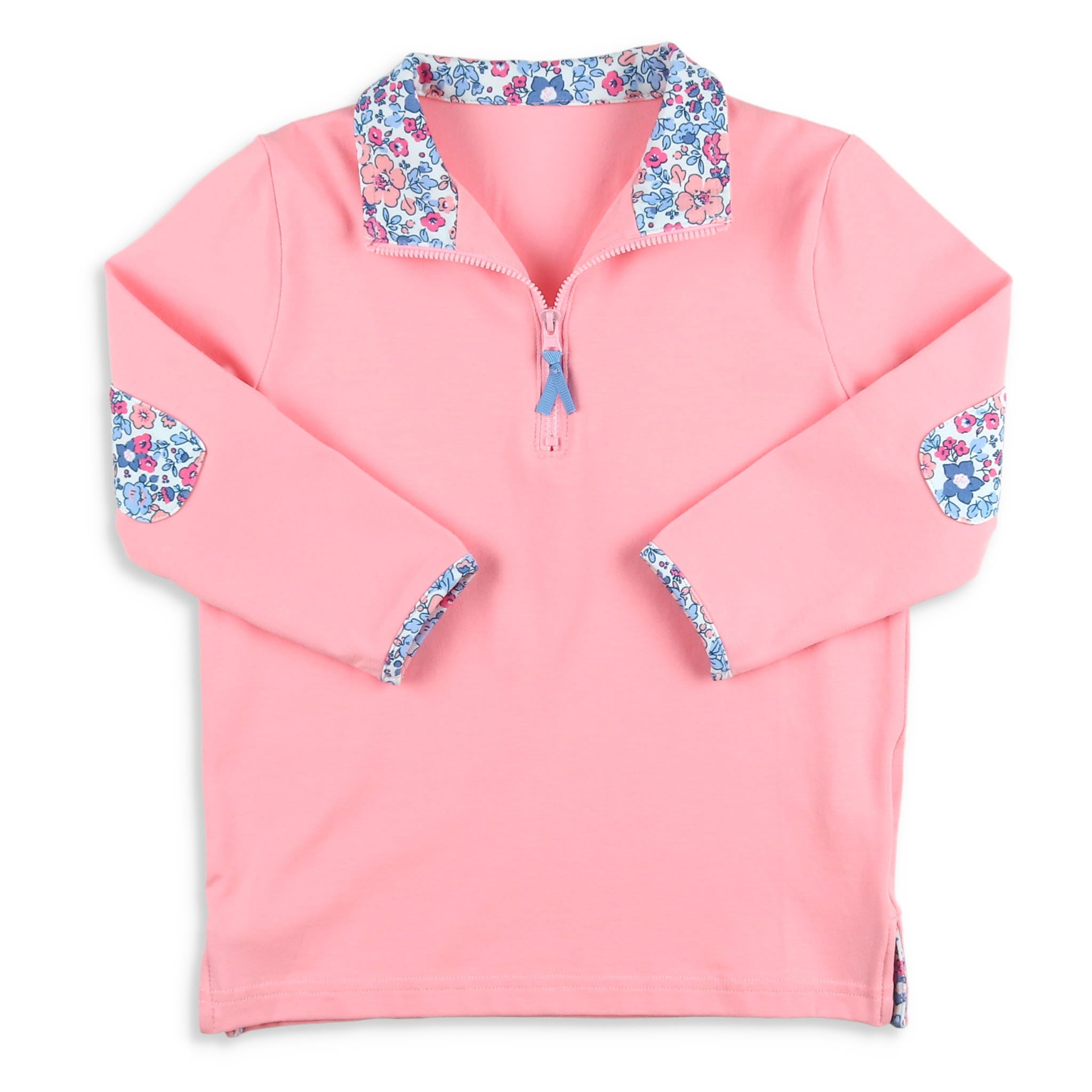 Girls Quarter Zip Pretty In Pink