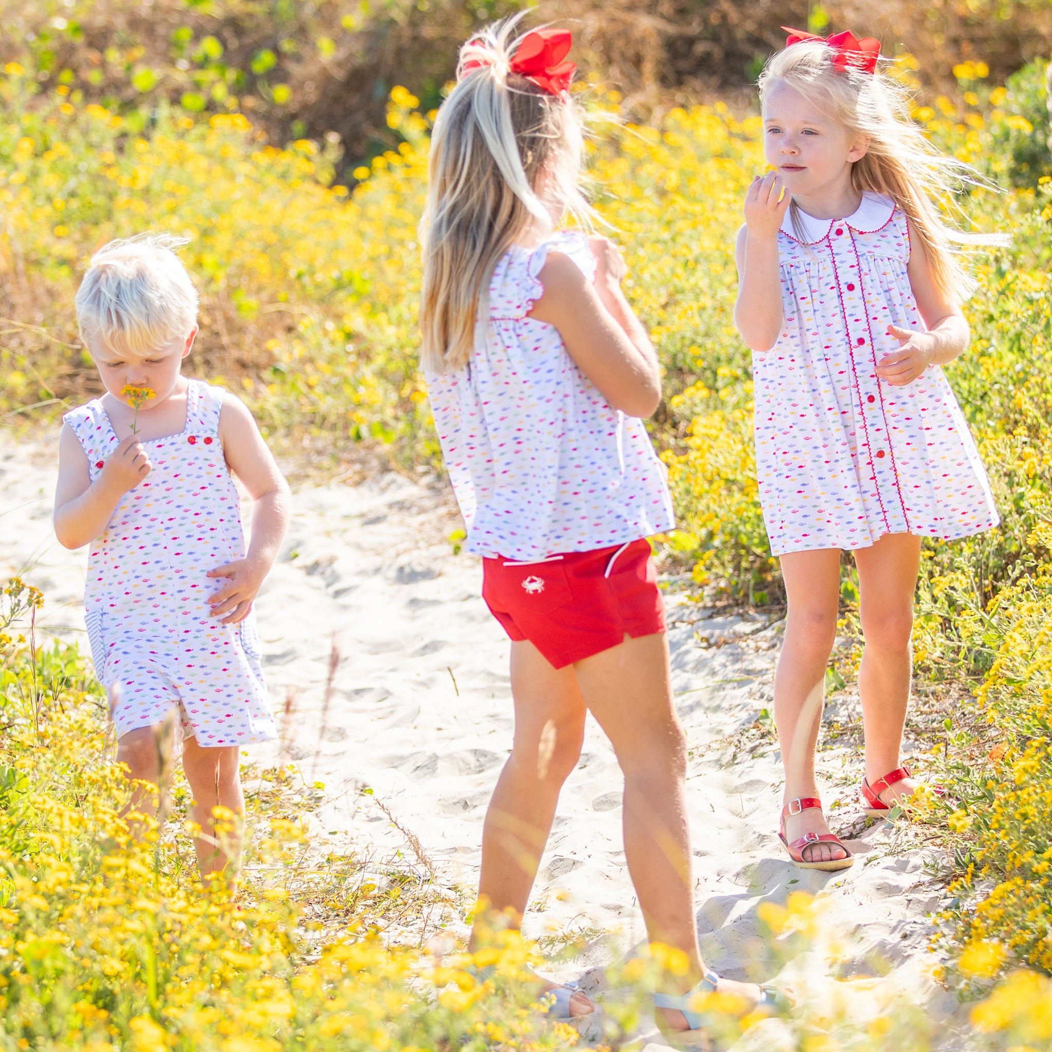 H&M Little Girls 9-12 Months Summer Fish Dress