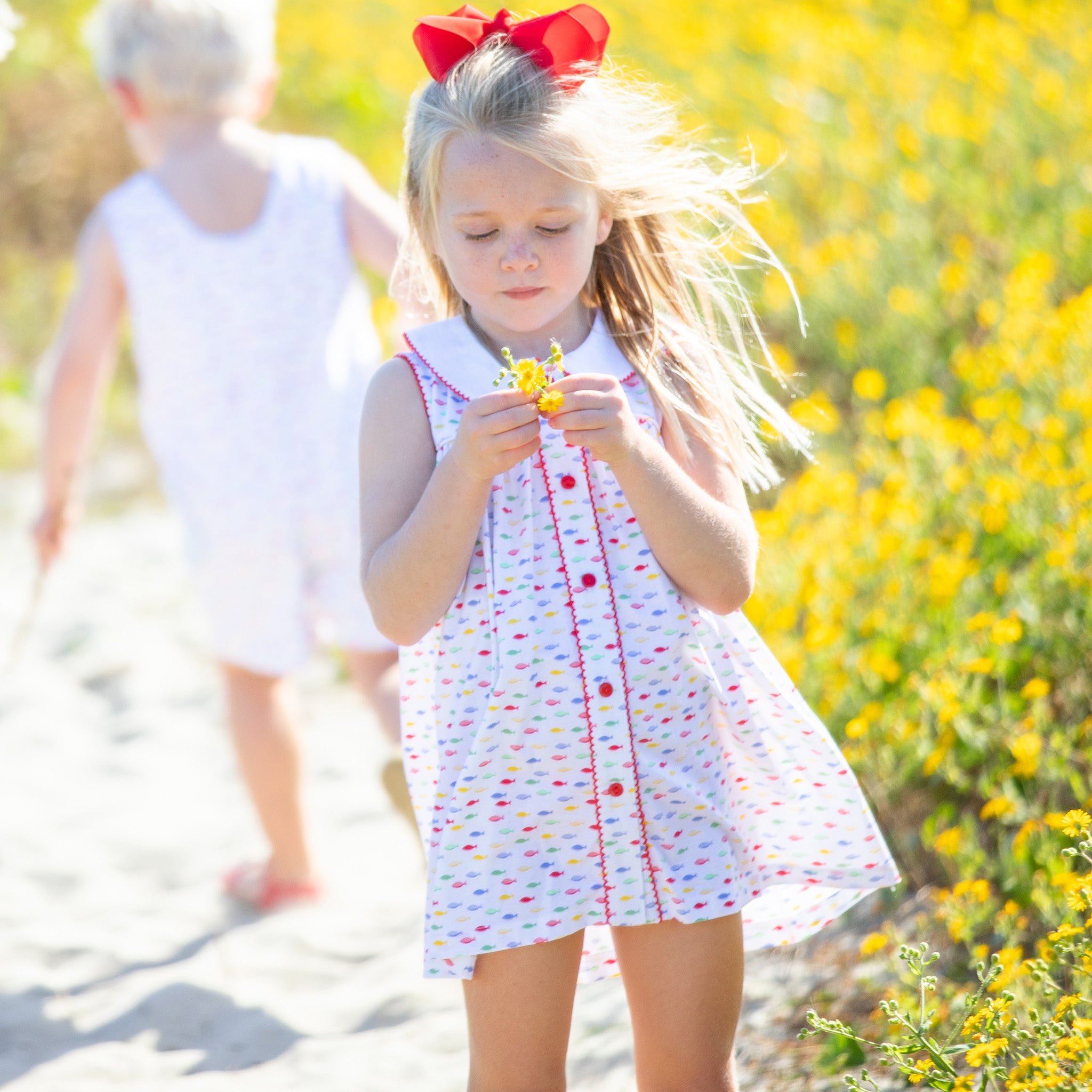 Girls shop button dress