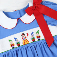 Load image into Gallery viewer, Snow White Smocked Dress