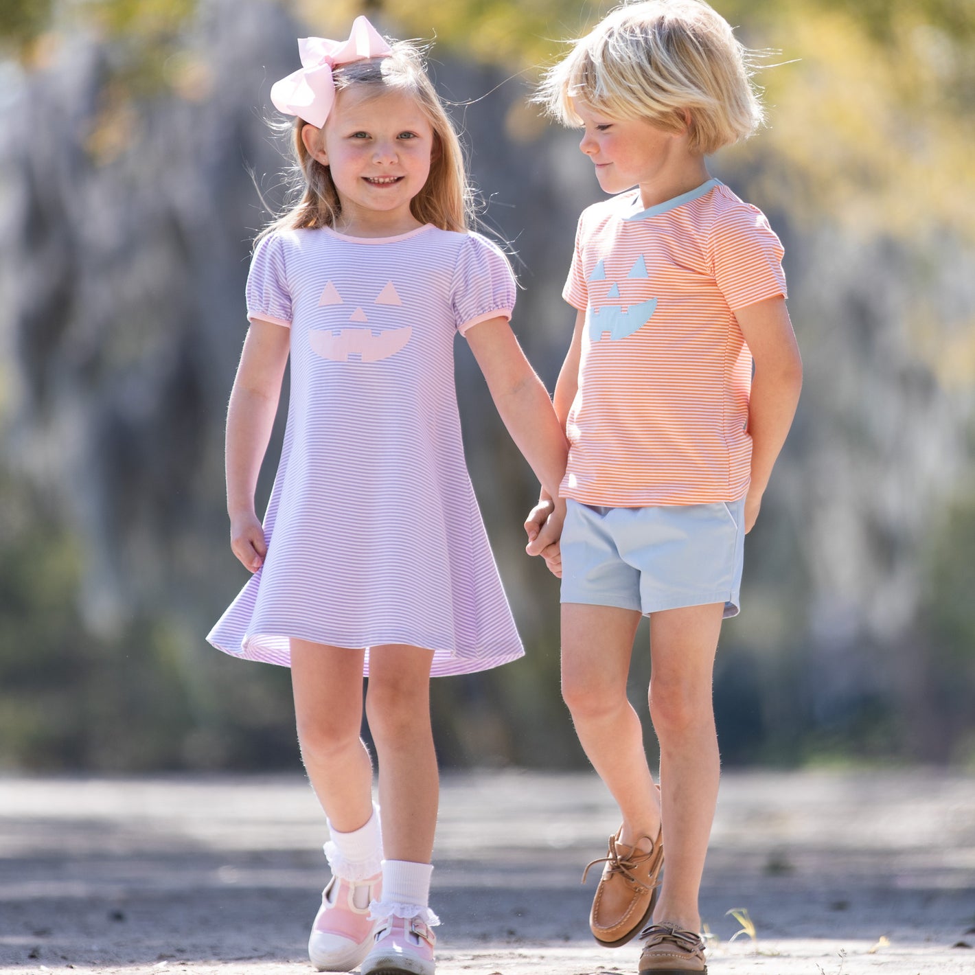 Pumpkin Party Dress boutique children's clothing