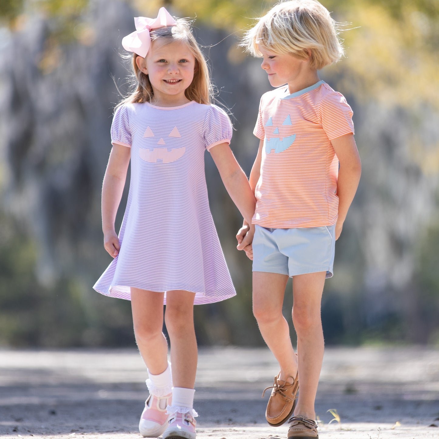 Pumpkin Party Dress boutique children's clothing
