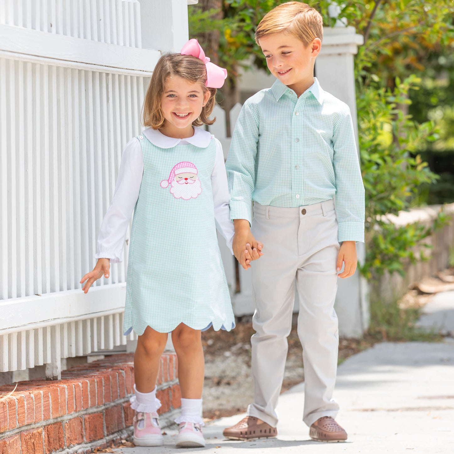Girls Reversible Jumper - Pumpkin / Santa