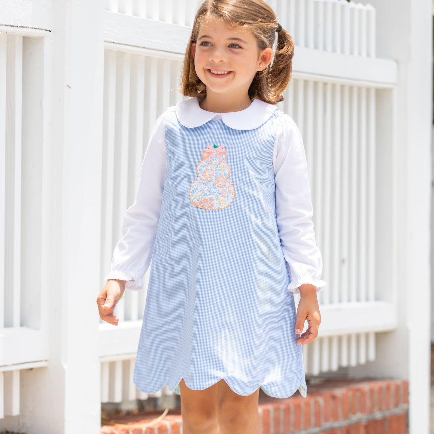 Girls Reversible Jumper - Pumpkin / Santa