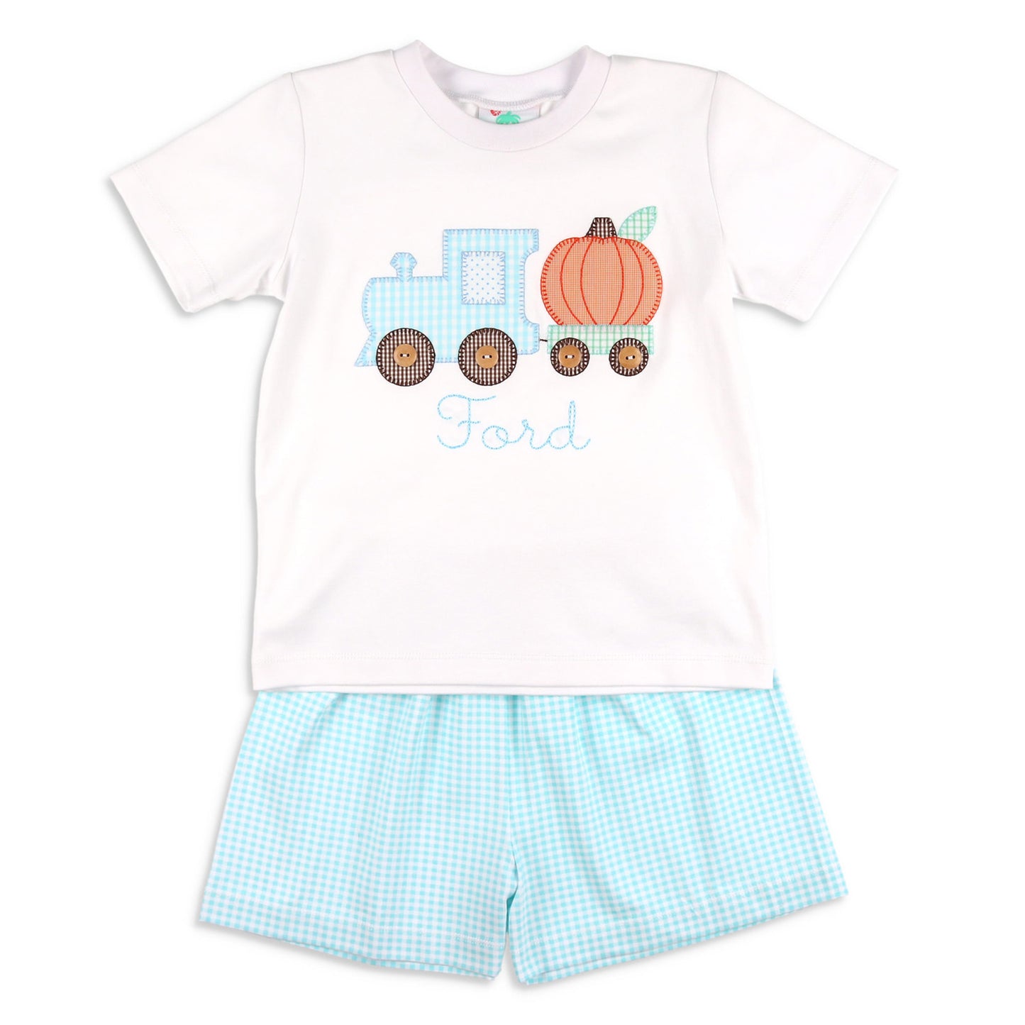 Pumpkin Train Short Set