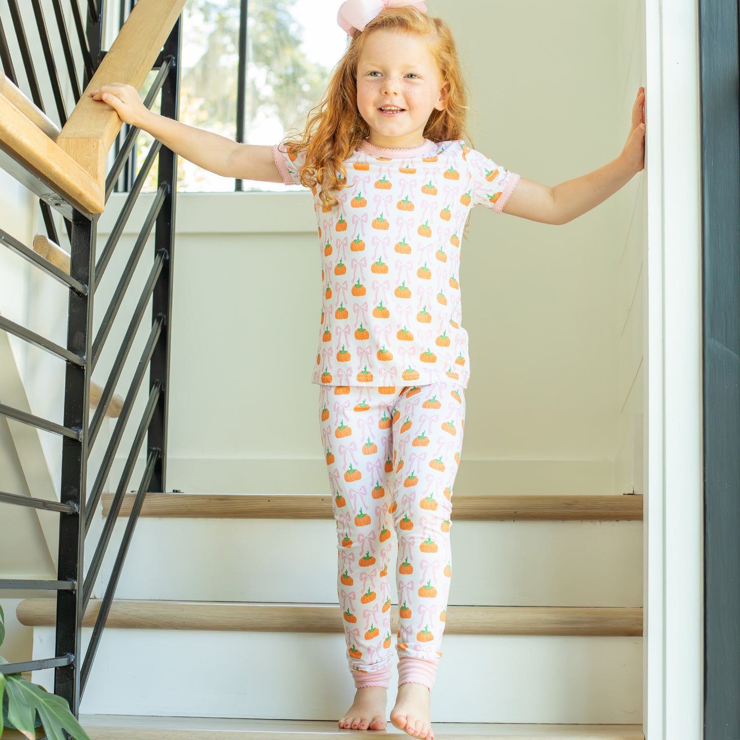 Girls Bamboo Loungewear - Pumpkins