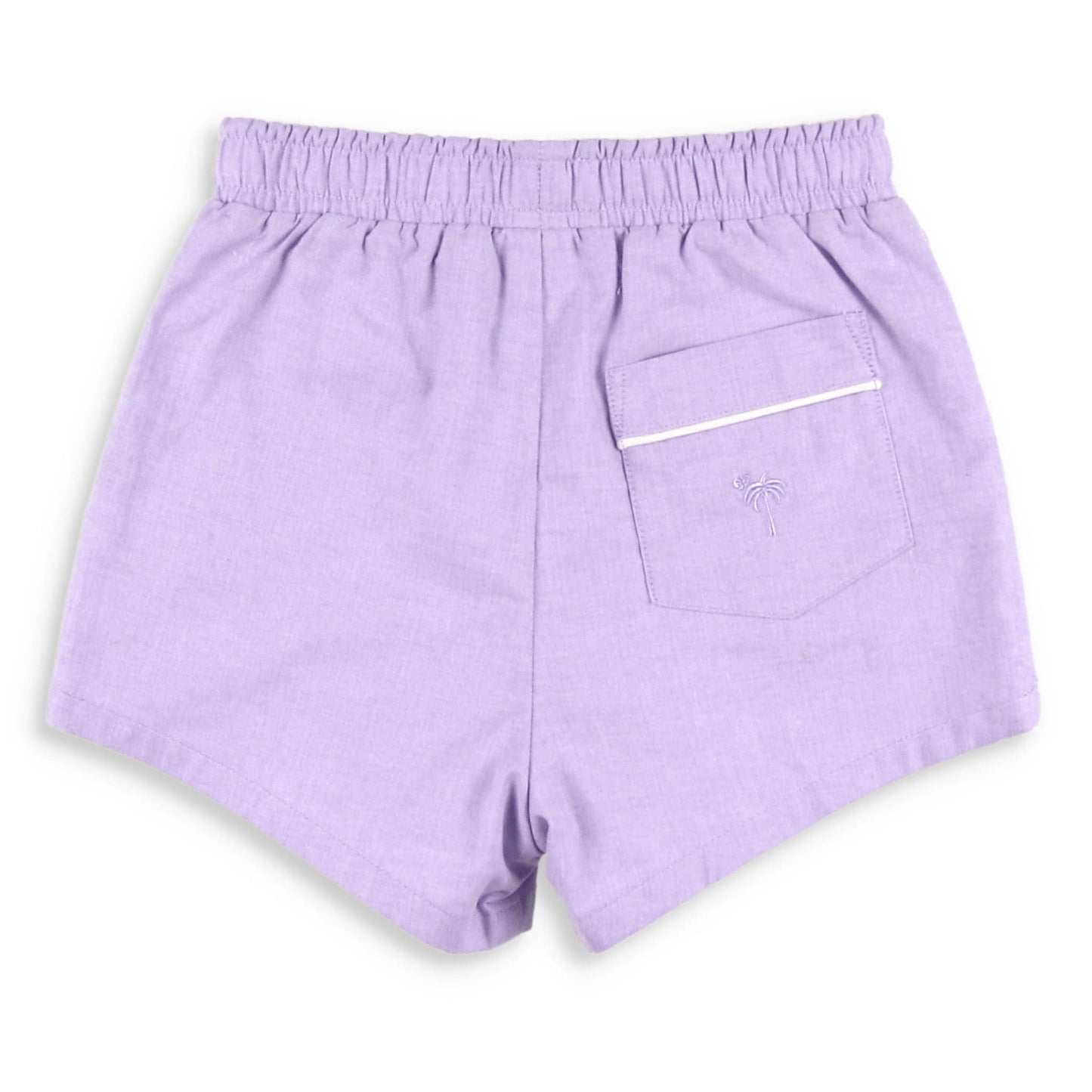 Boys Shrimp Shorts - Purple Oxford