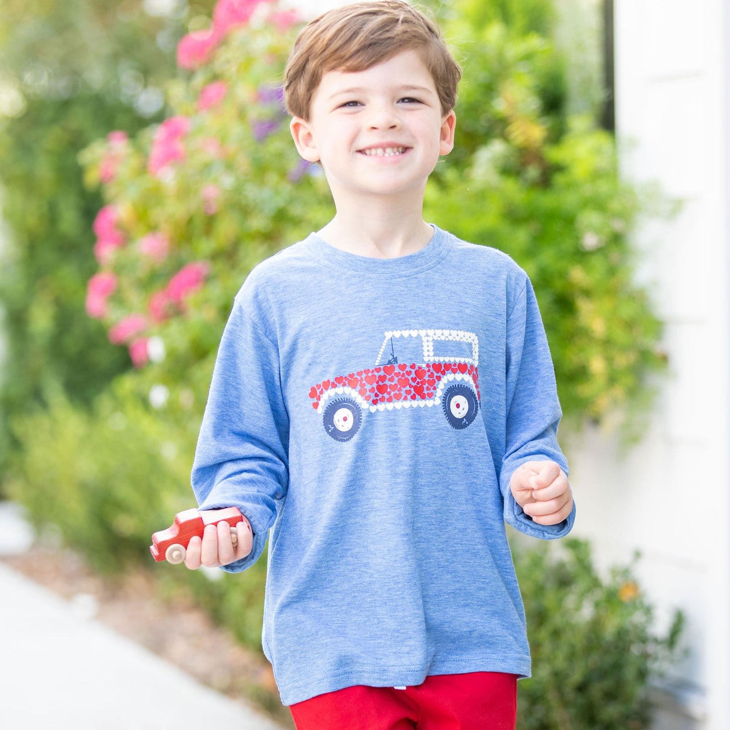 Boys Graphic Tee - Racing Hearts