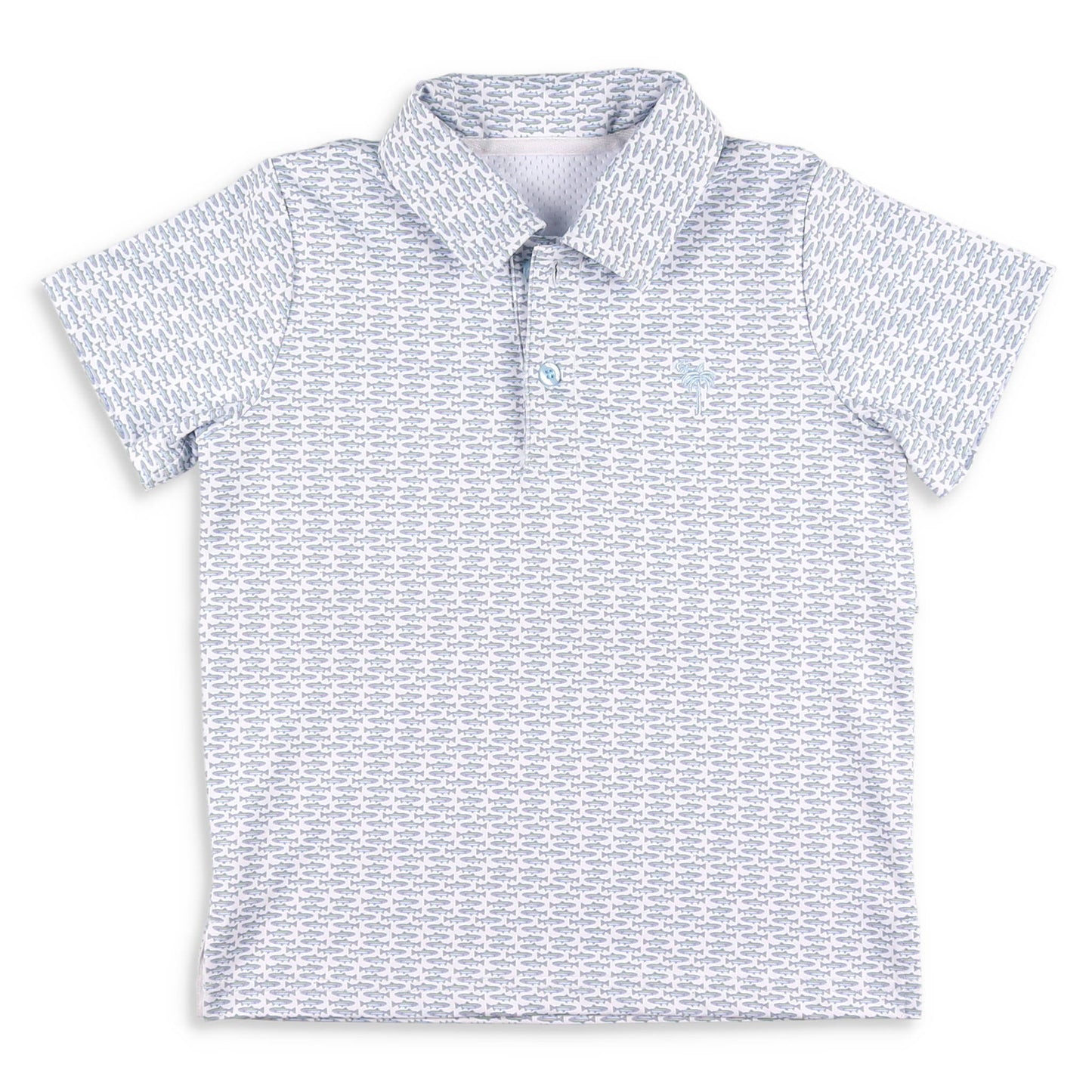 Boys Performance Polo - Rainbow Trout