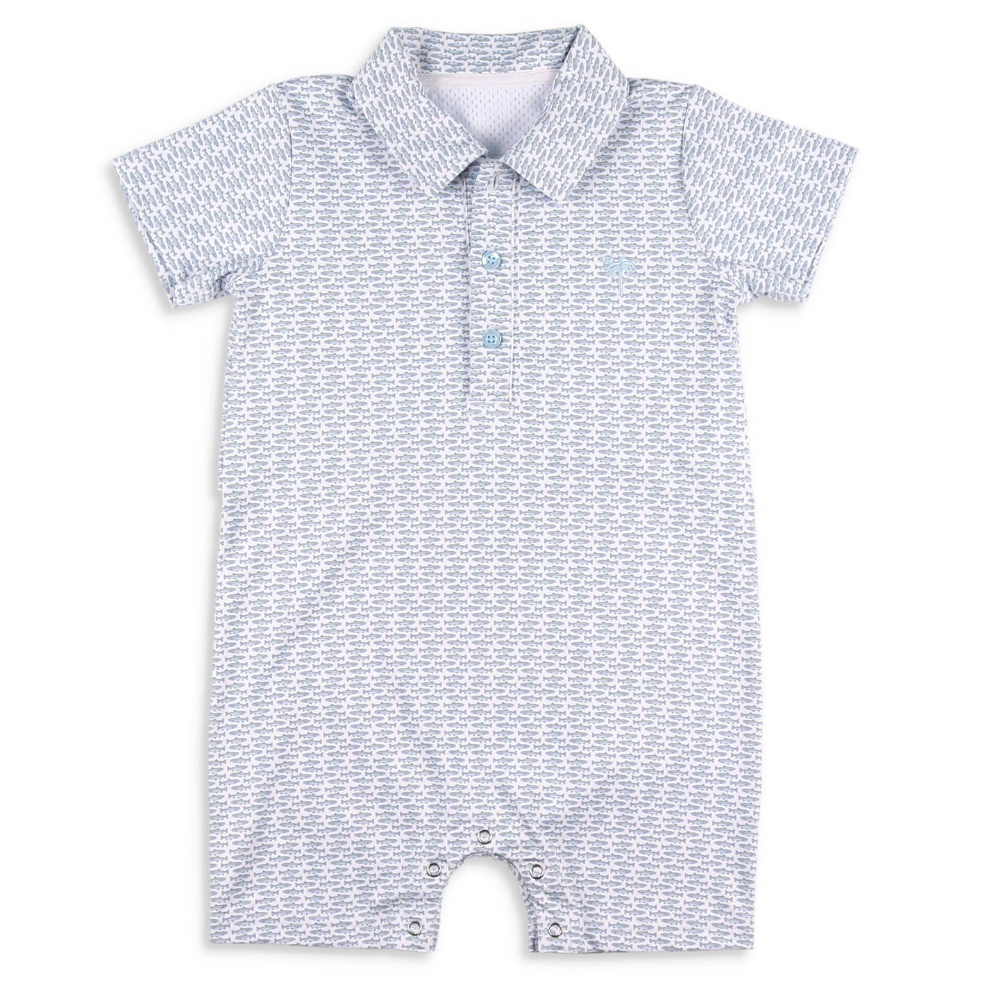 Boys Performance Romper - Rainbow Trout