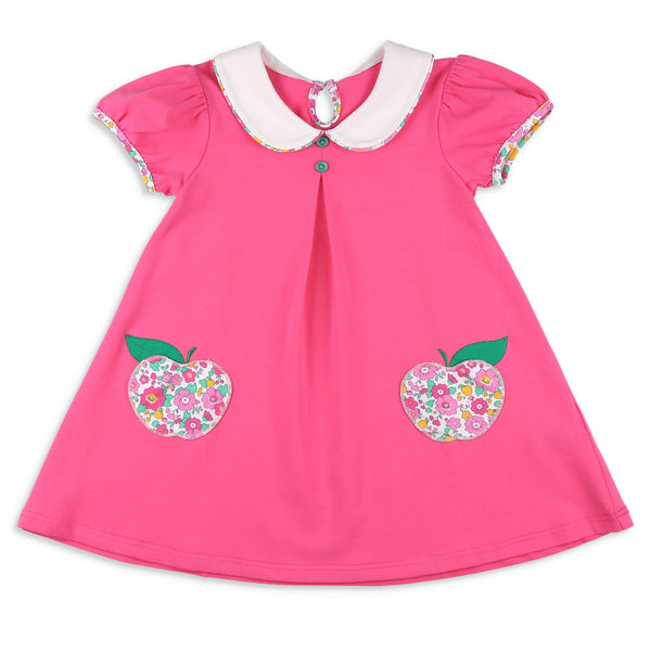 Girls Apple Pocket Dress