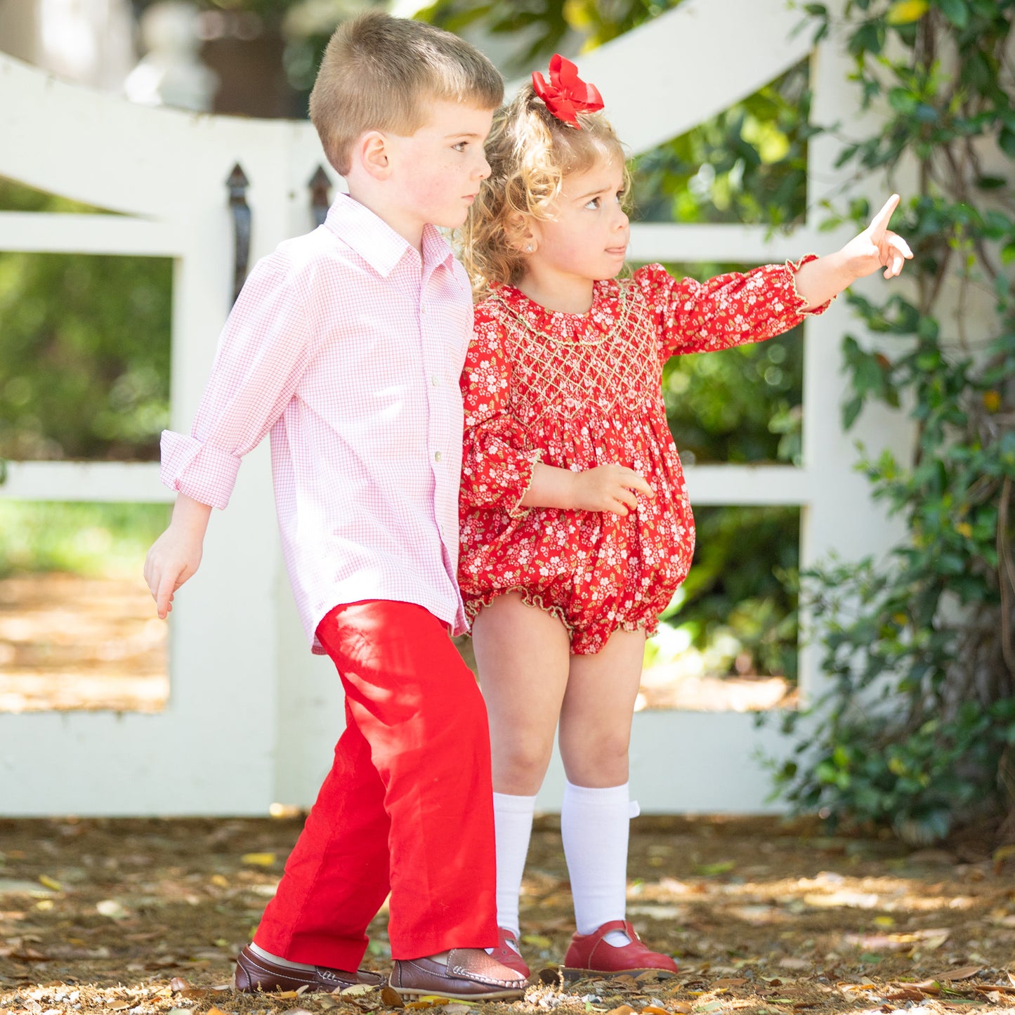 Boys Oxford - Red Check