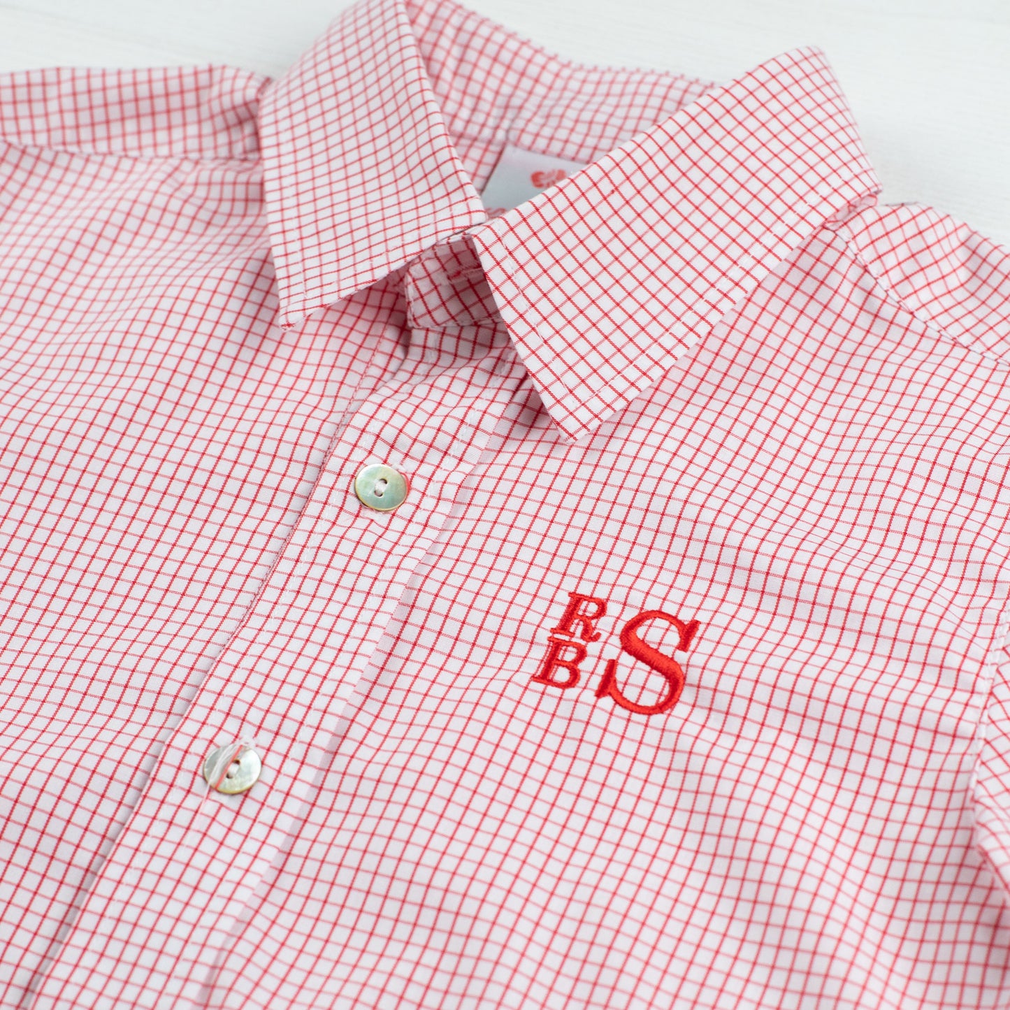 Boys Oxford - Red Check