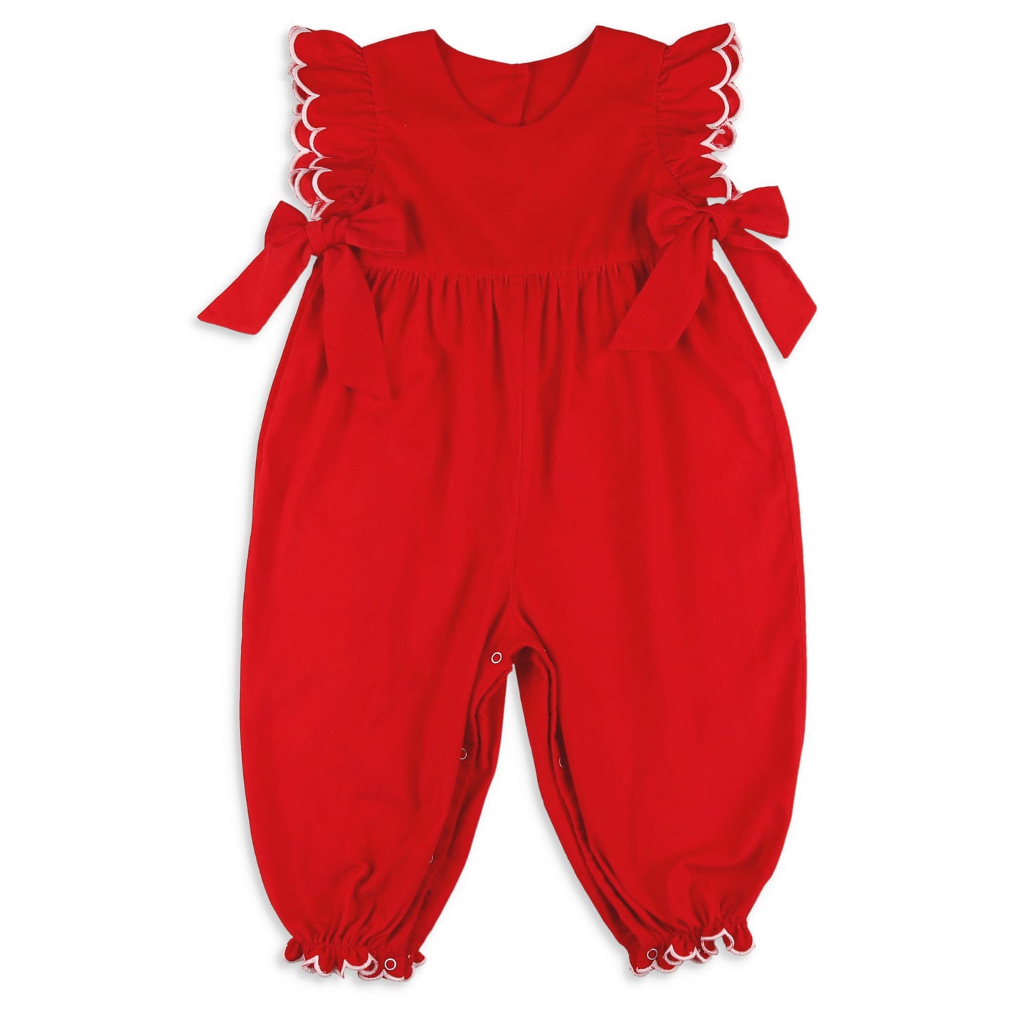 Girls Annie Bubble - Red Corduroy