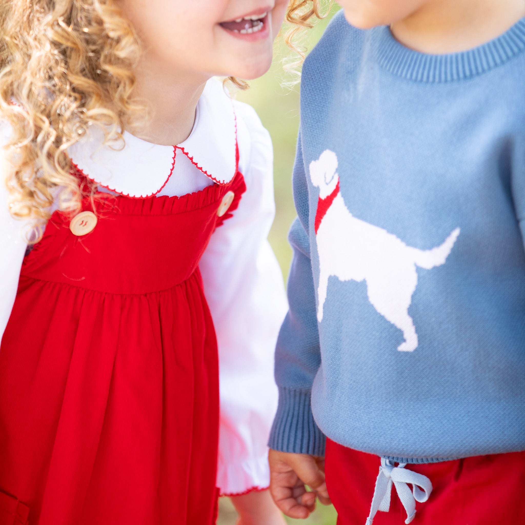 Girls shop red jumper