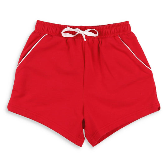 Boys Shrimp Shorts - Red Knit