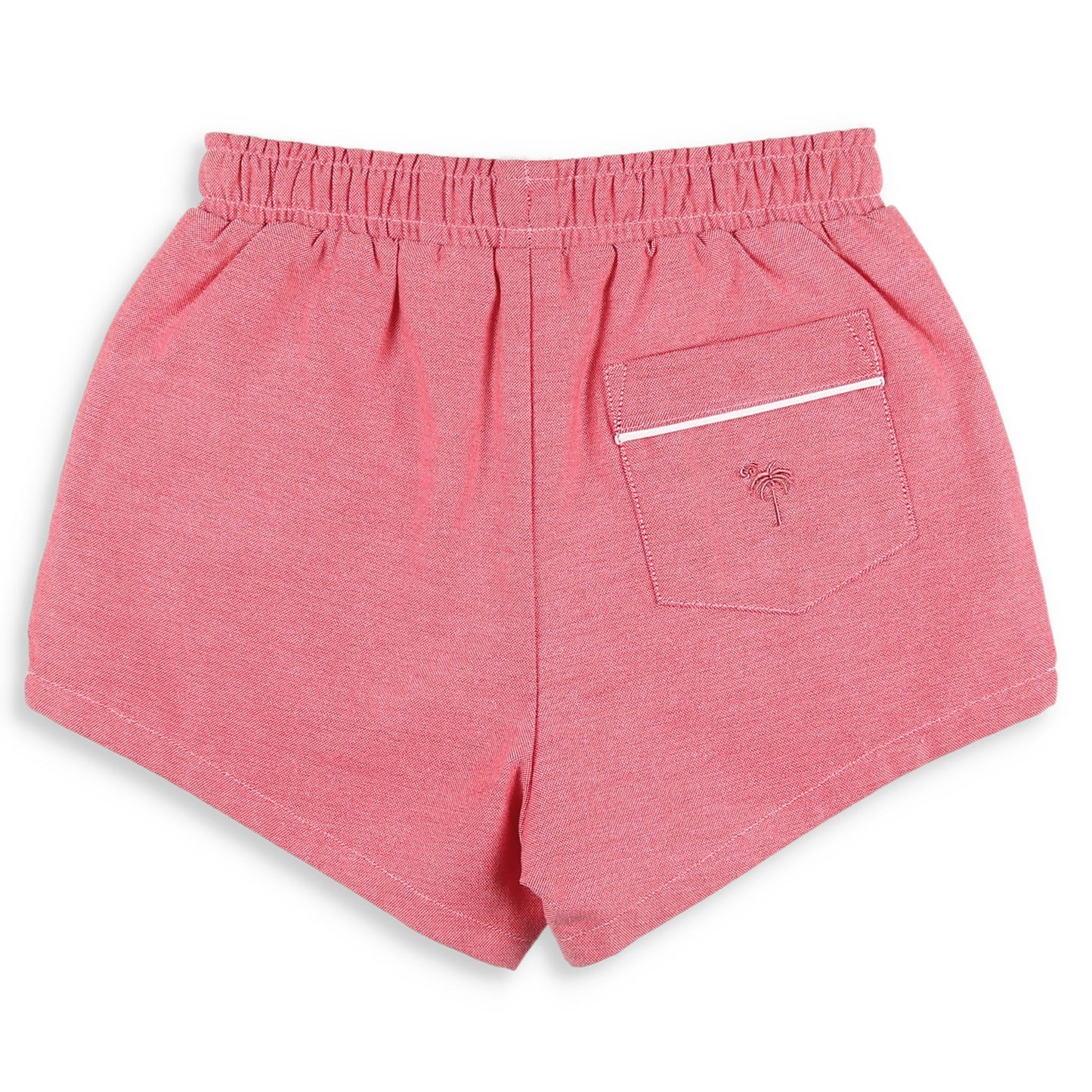 Boys Shrimp Shorts - Red Oxford