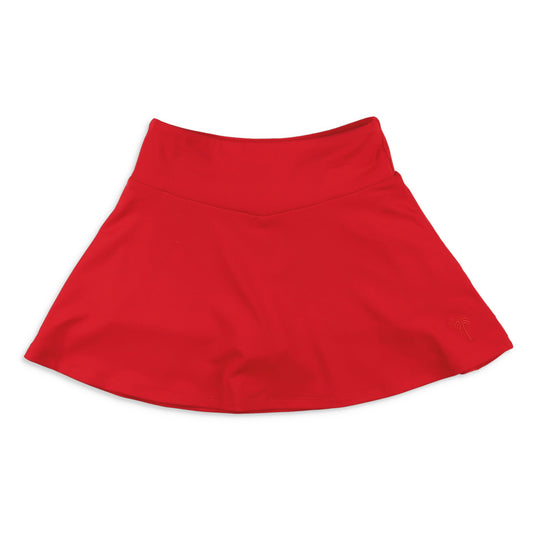 Girls Performance Skort - Red