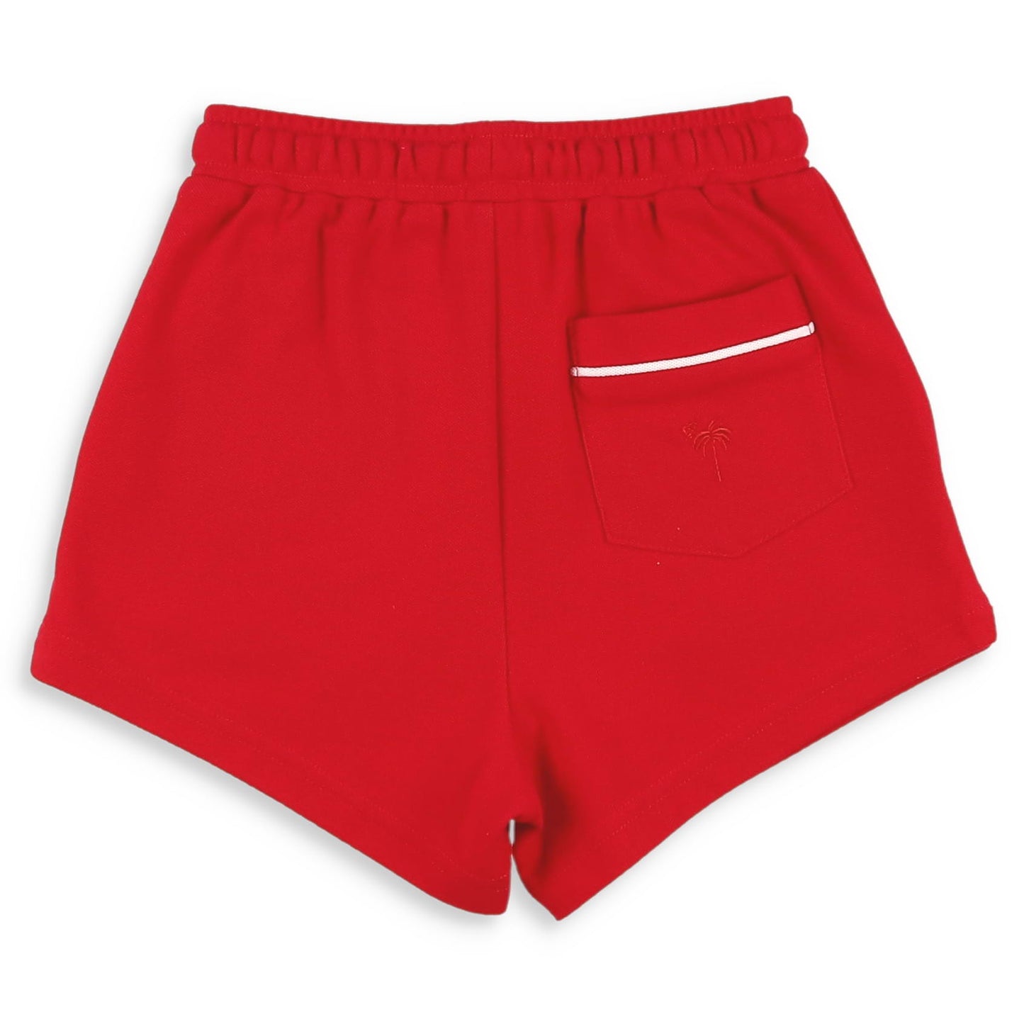 Red Pique Knit Shrimp Shorts