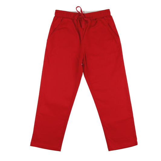 Boys Shrimp Pants - Red Twill