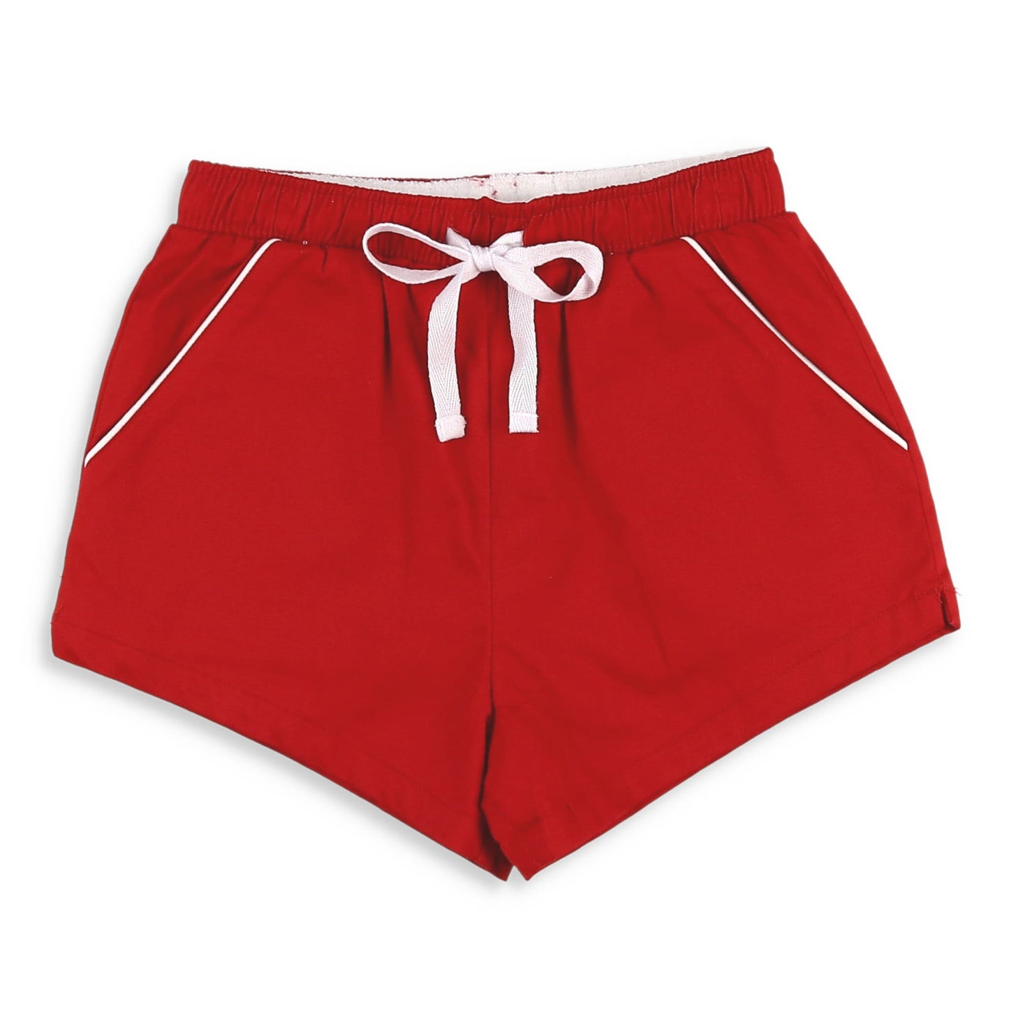 Boys Shrimp Shorts - Red Twill