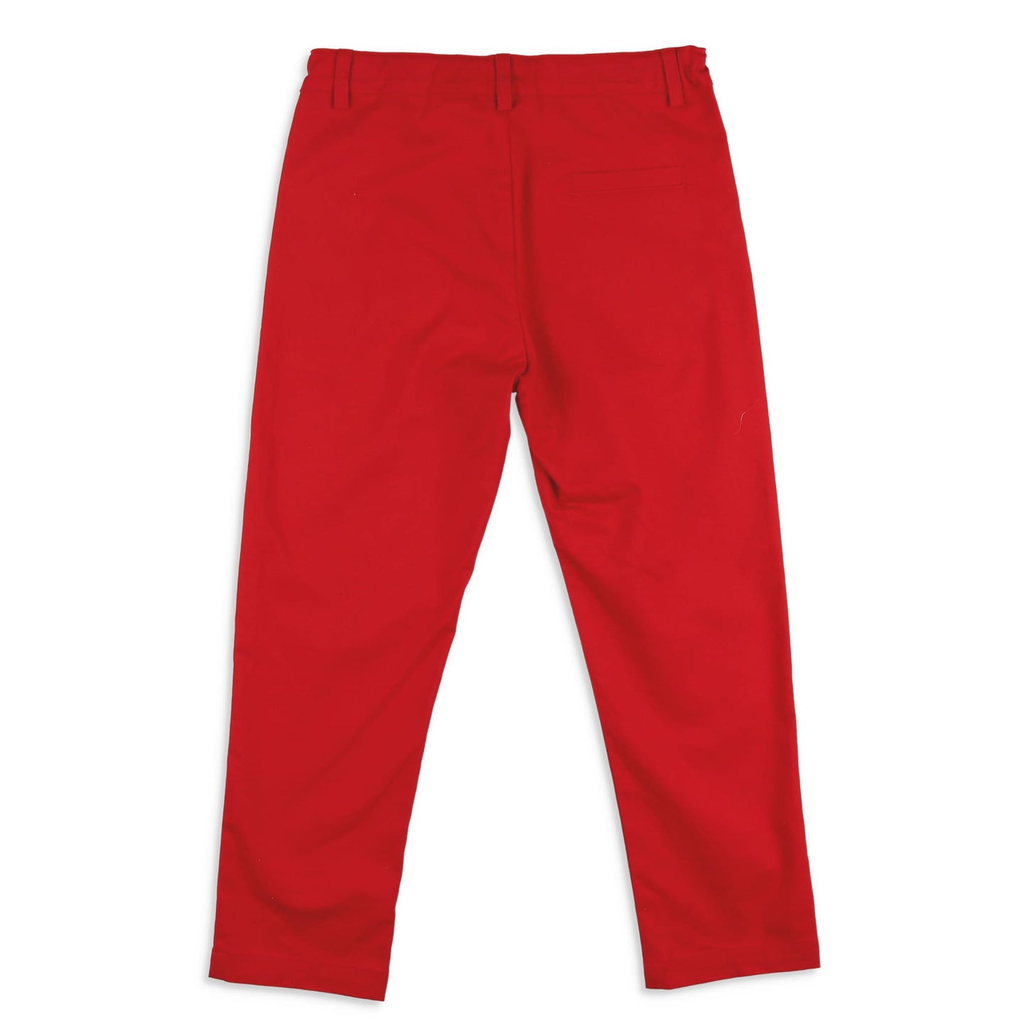 Red Twill Button Pants