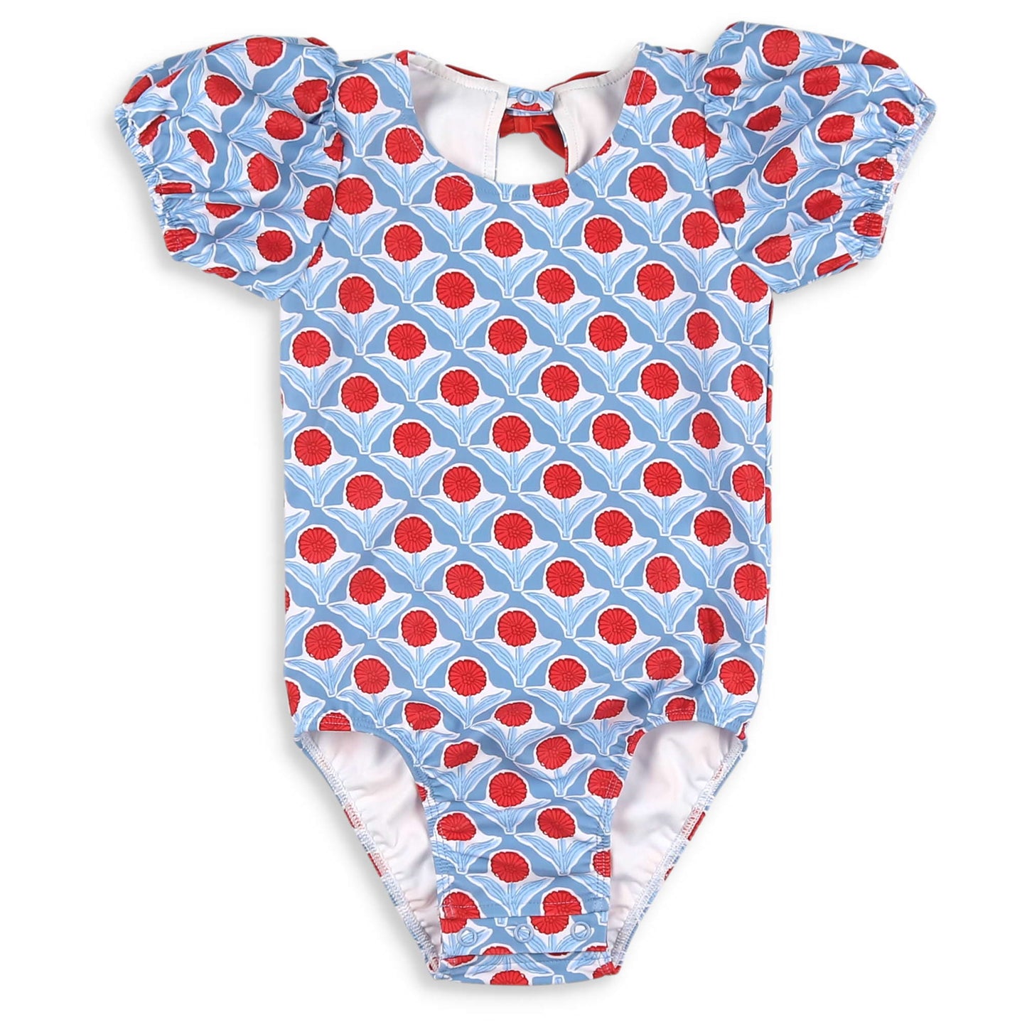 Red, White & Bloom One-Piece