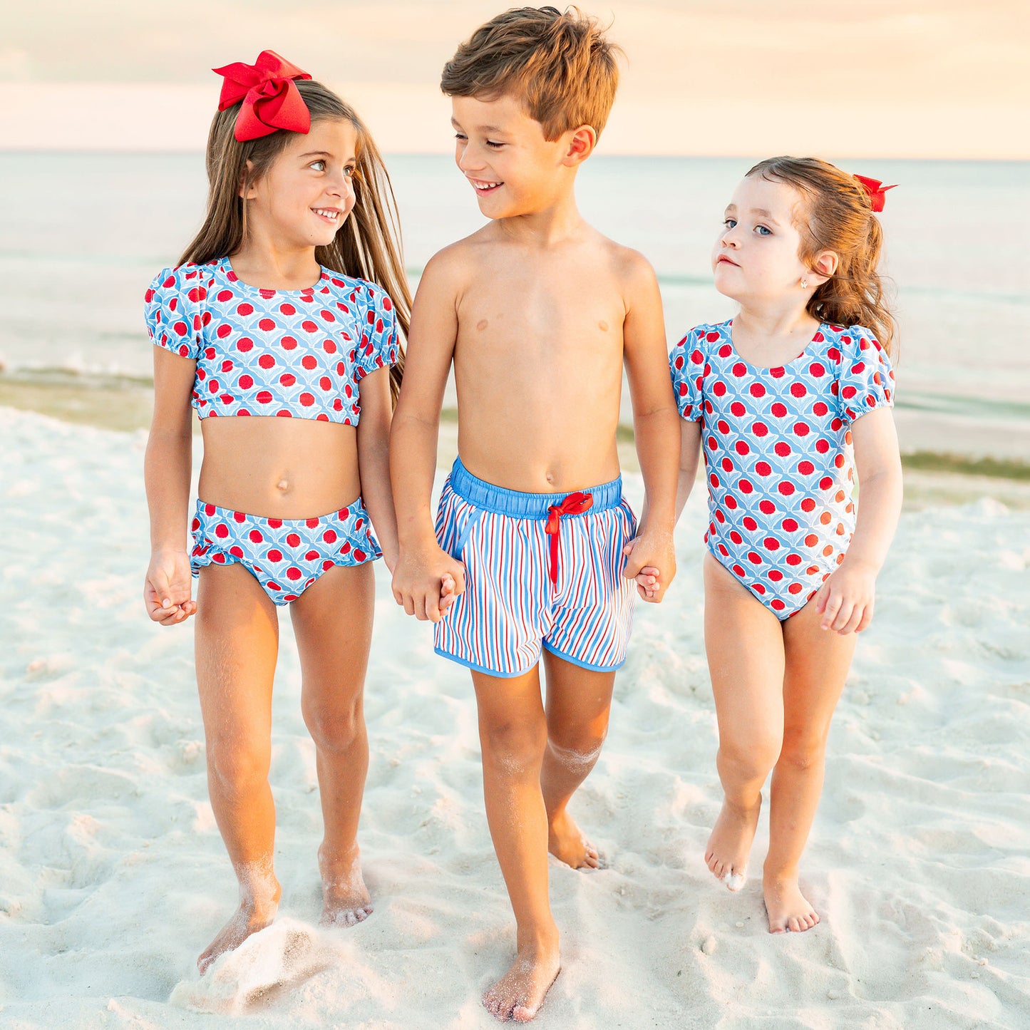 Red, White & Bloom Bikini