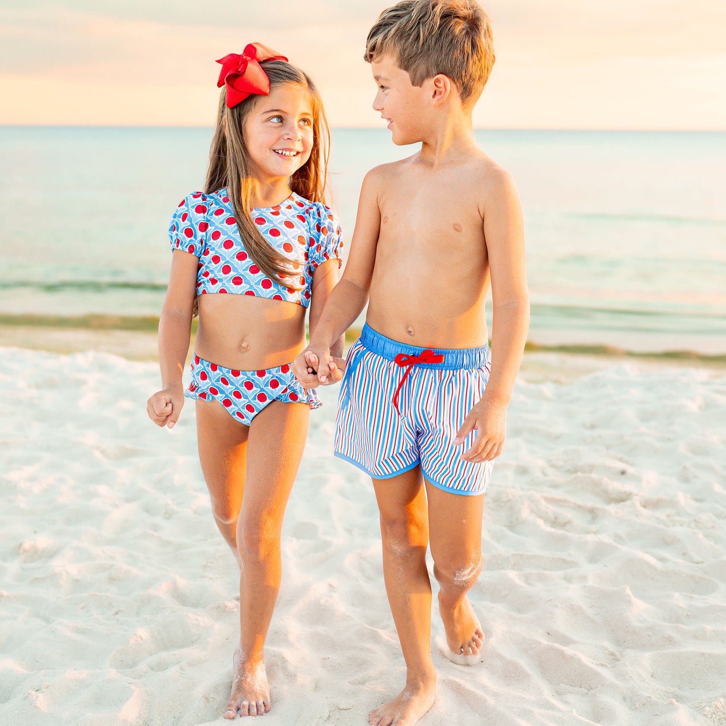 Red, White & Bloom Bikini