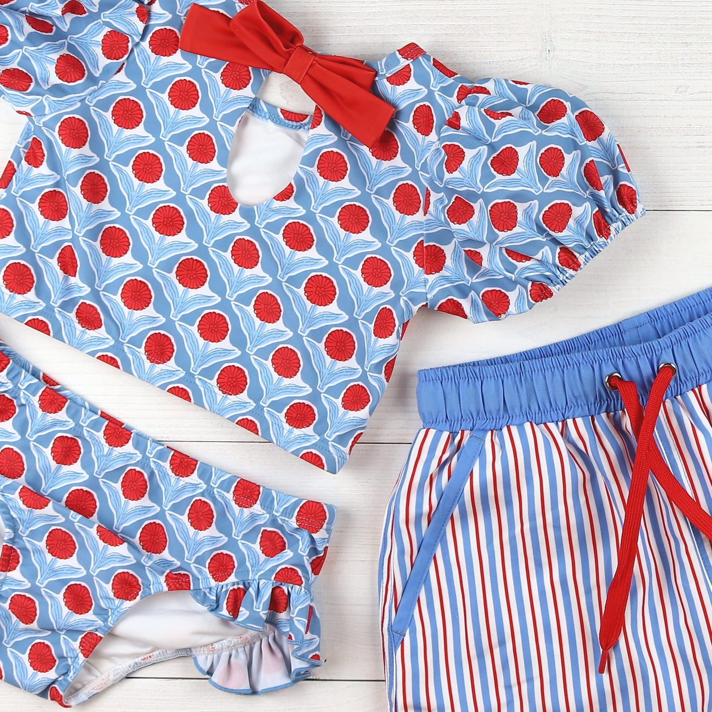 Red, White & Bloom Bikini