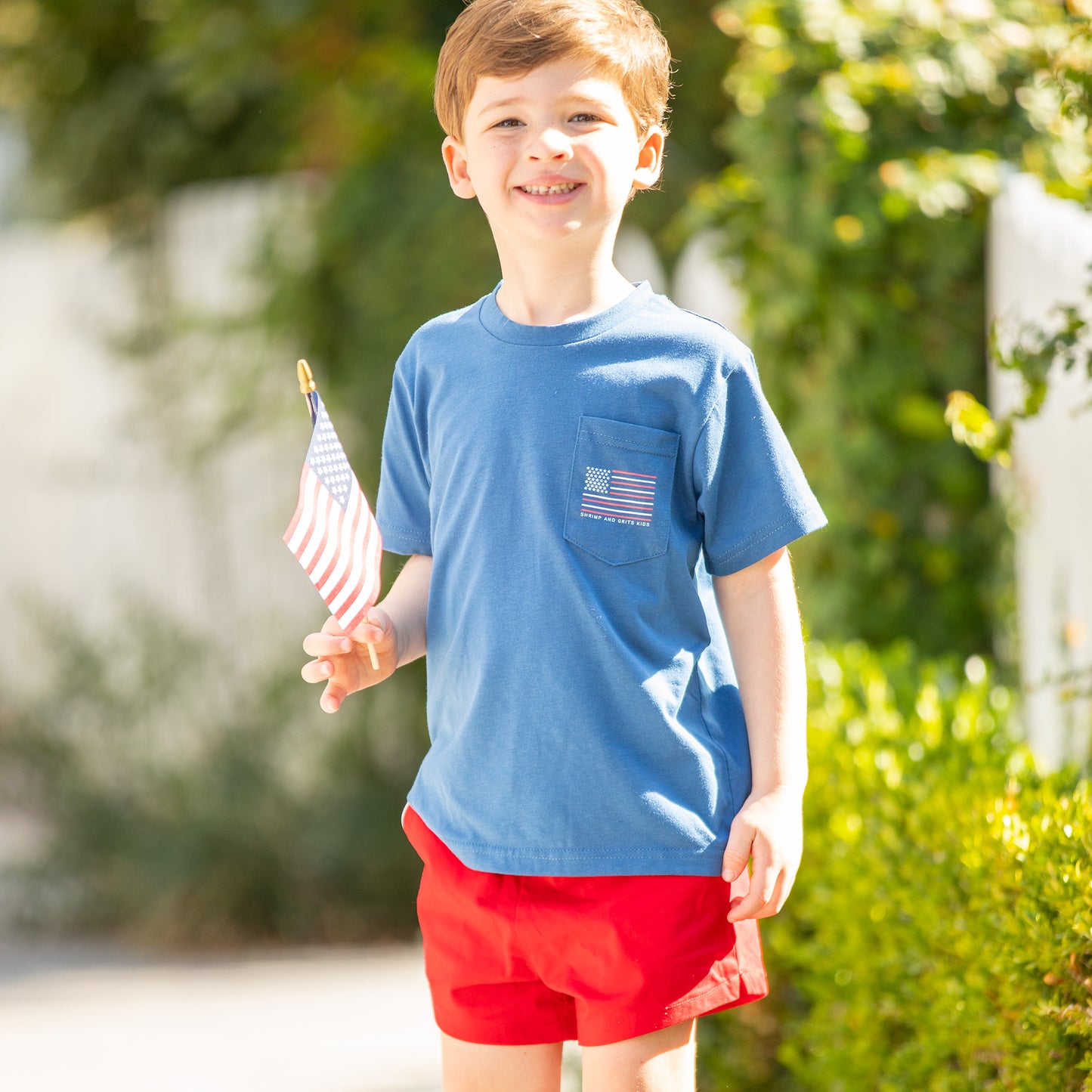 Boys Graphic Tee - Red, White, & Blue